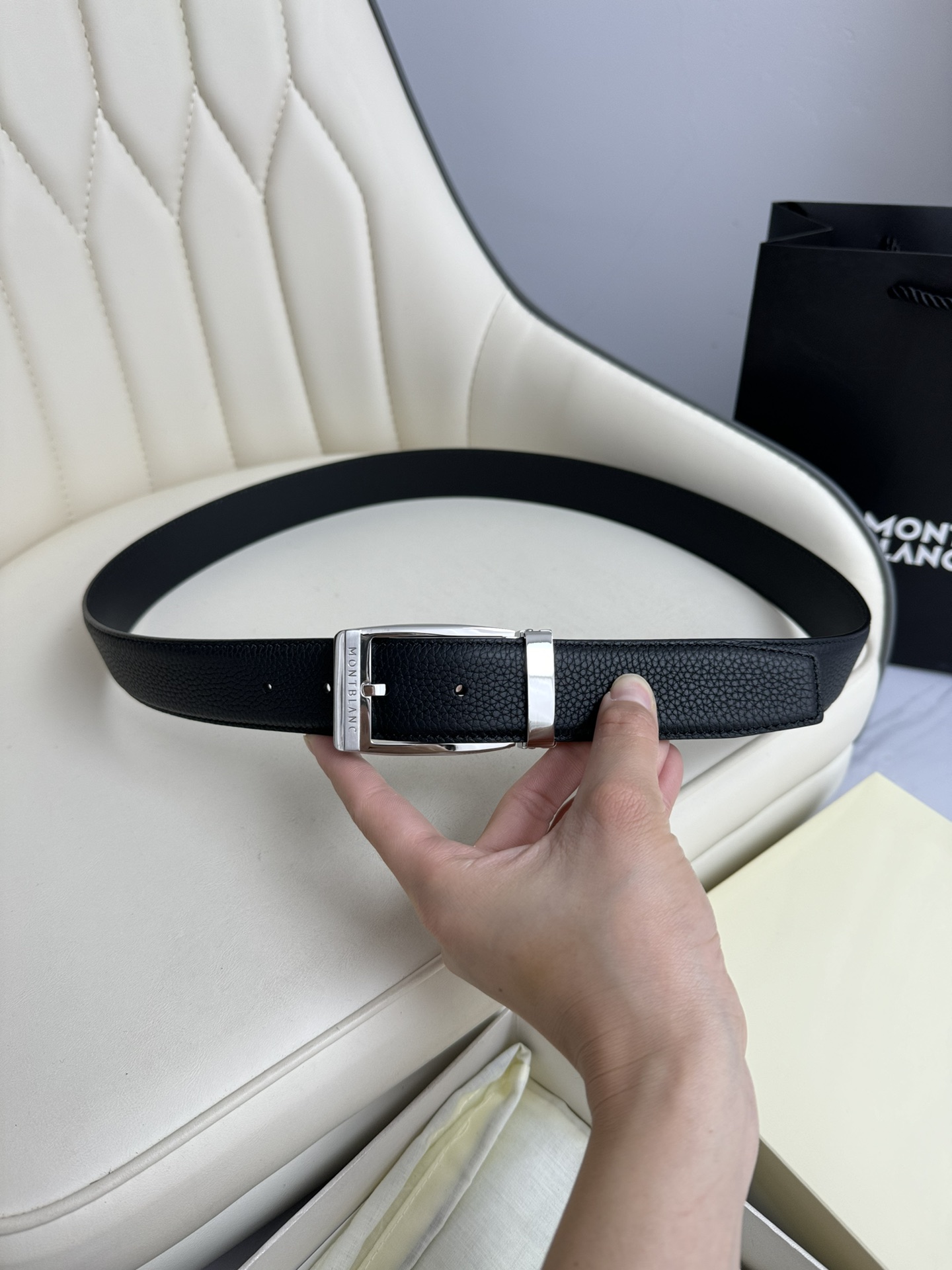 Montblanc Basic Belt Top Grain Leather M-l