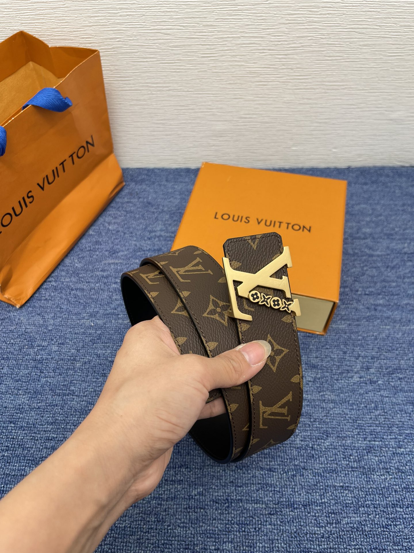 Louis Vuitton Basic Belt Cow Leather M-l
