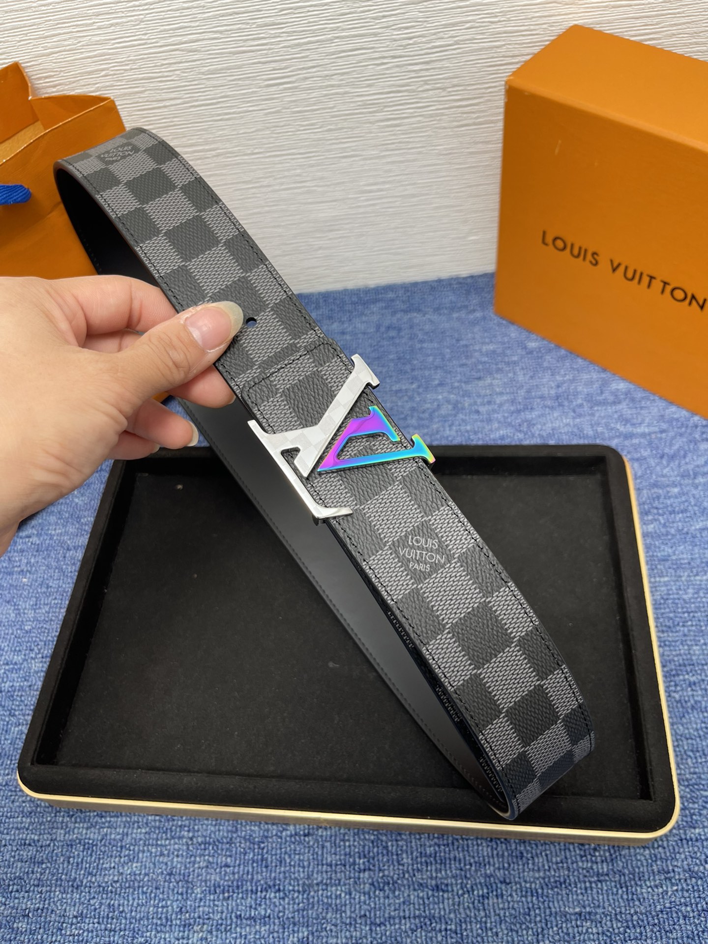 Louis Vuitton Basic Belt Cow Leather M-l