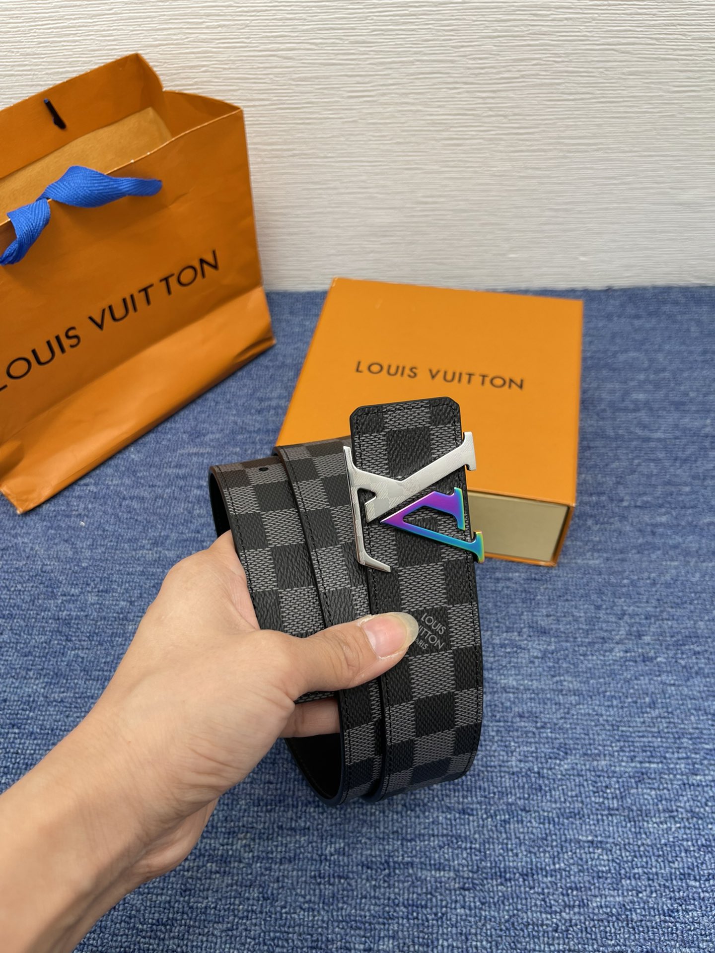 Louis Vuitton Basic Belt Cow Leather M-l