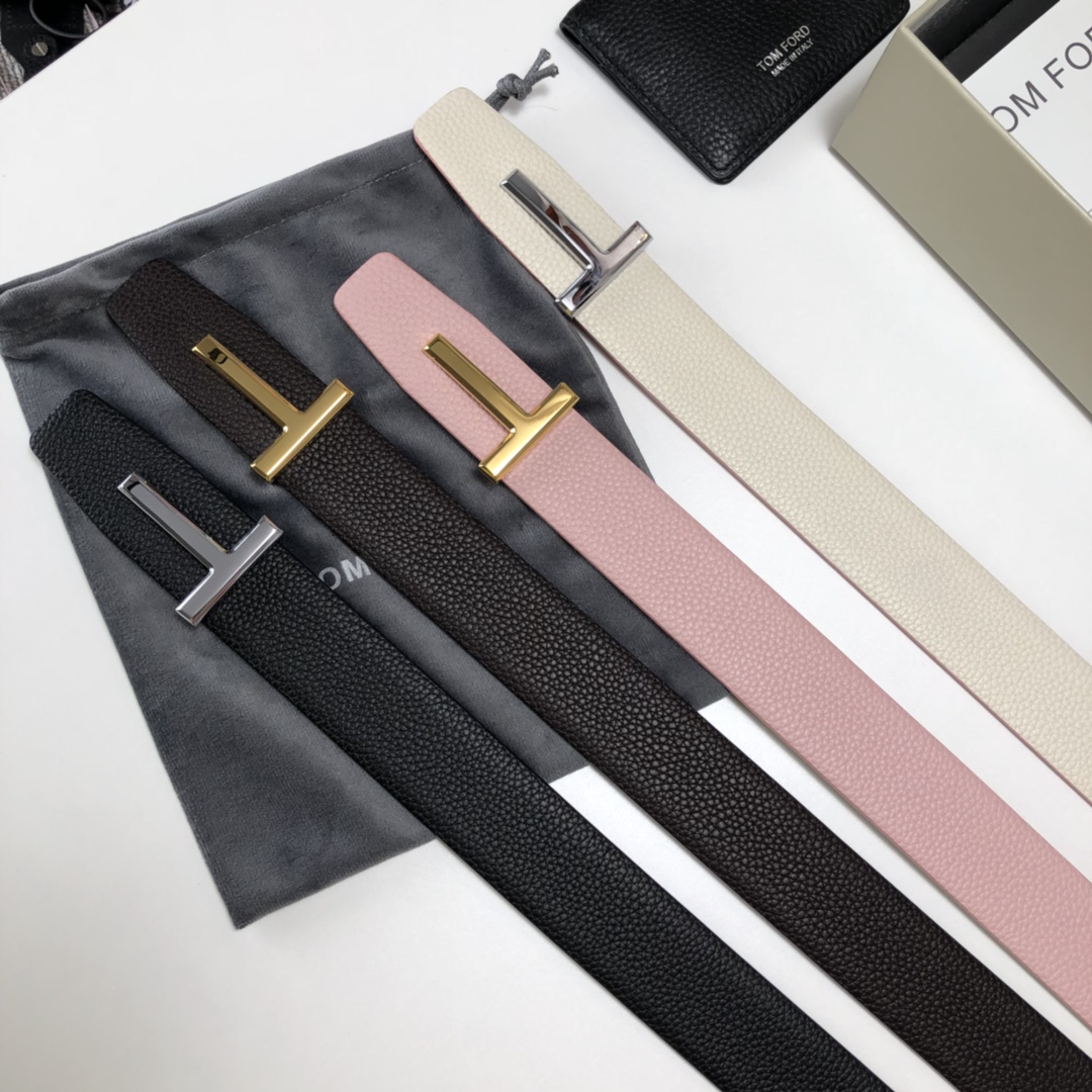 Tom Ford Leather Belt Cow Leather