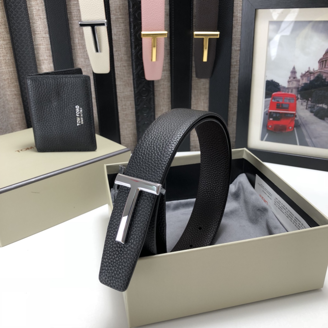 Tom Ford Leather Belt Cow Leather