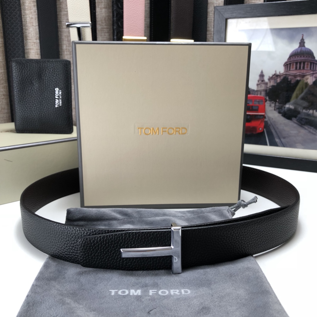 Tom Ford Leather Belt Cow Leather