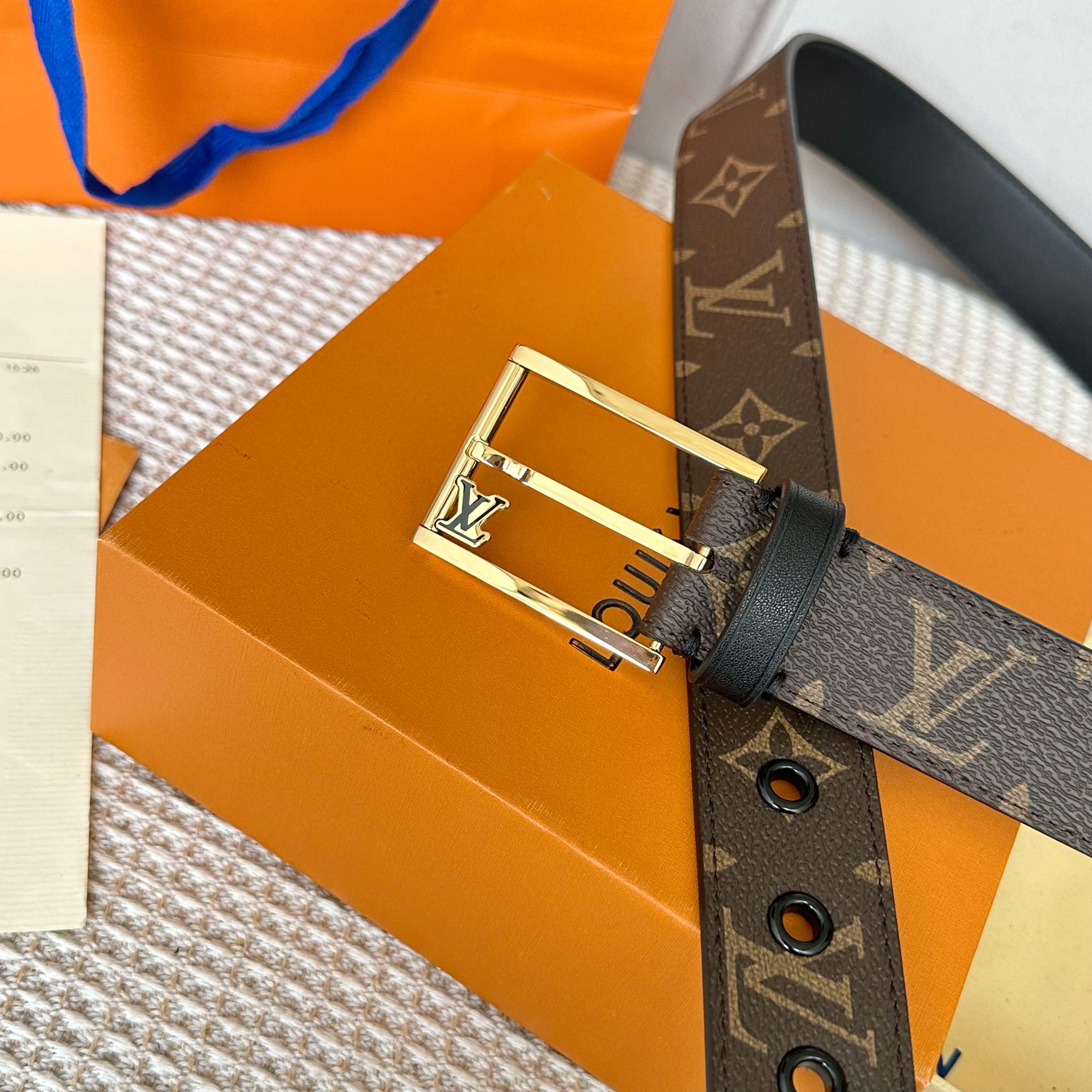 Louis Vuitton Male Leather Belt Cow Leather S-l