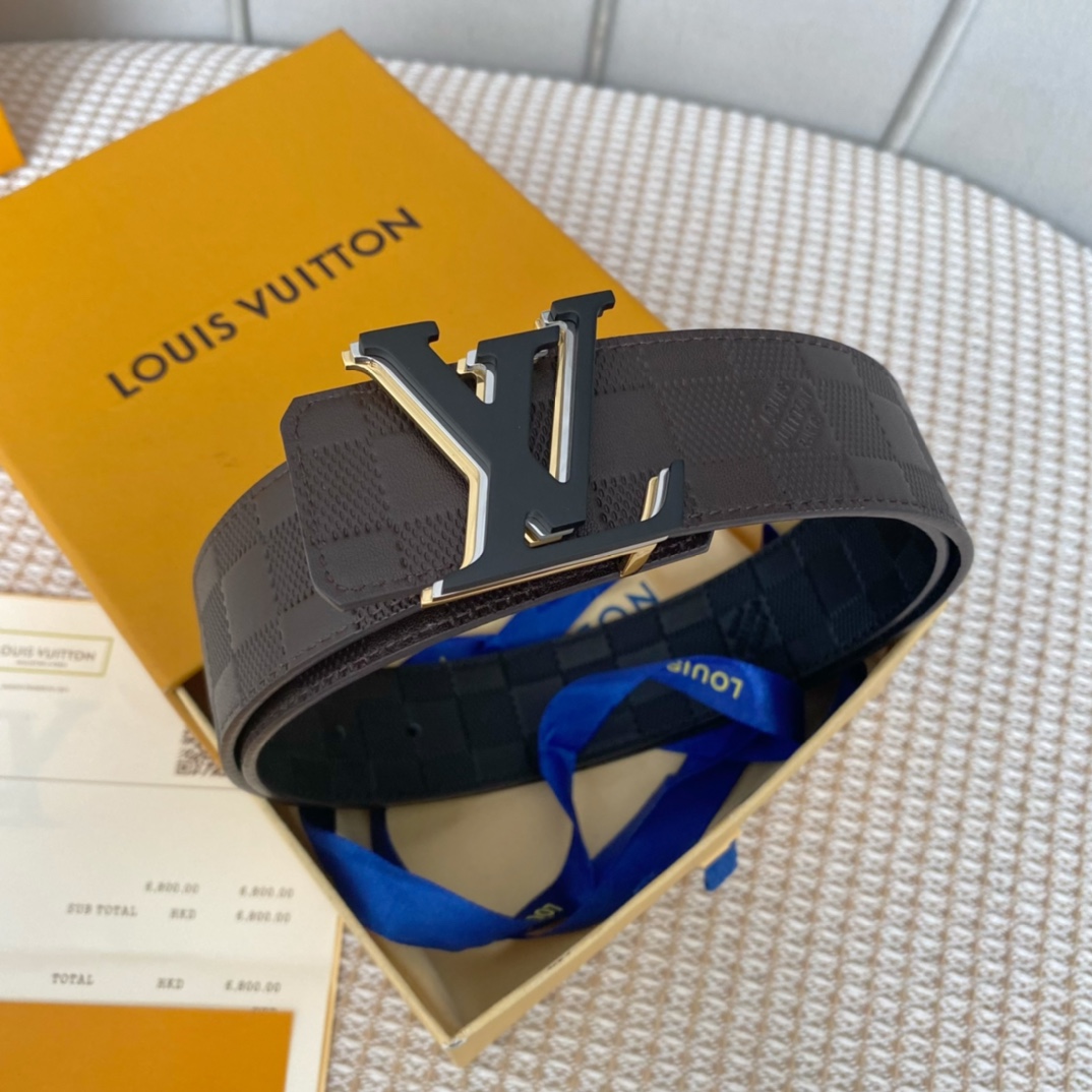 Louis Vuitton Male Leather Belt M-l