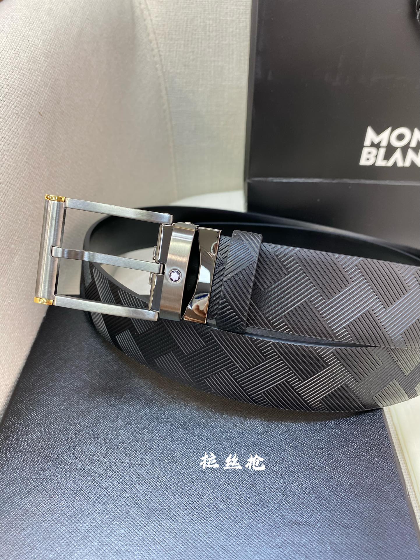 Montblanc Leather Belt Top Grain Leather M-l