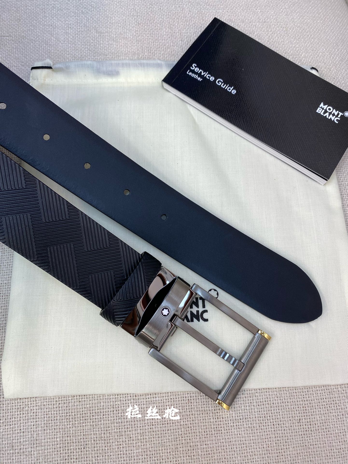 Montblanc Leather Belt Top Grain Leather M-l