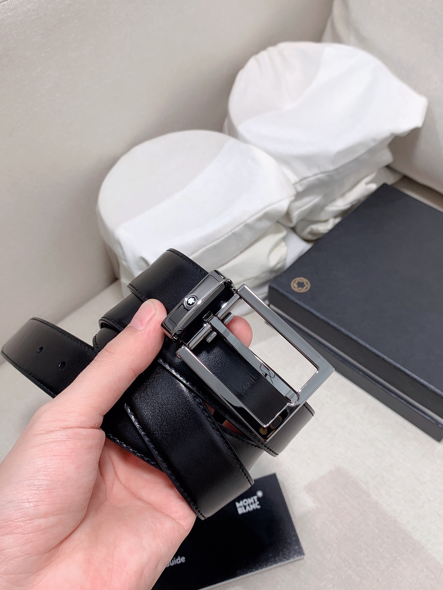 Montblanc Male Basic Belt Cow Leather M-l