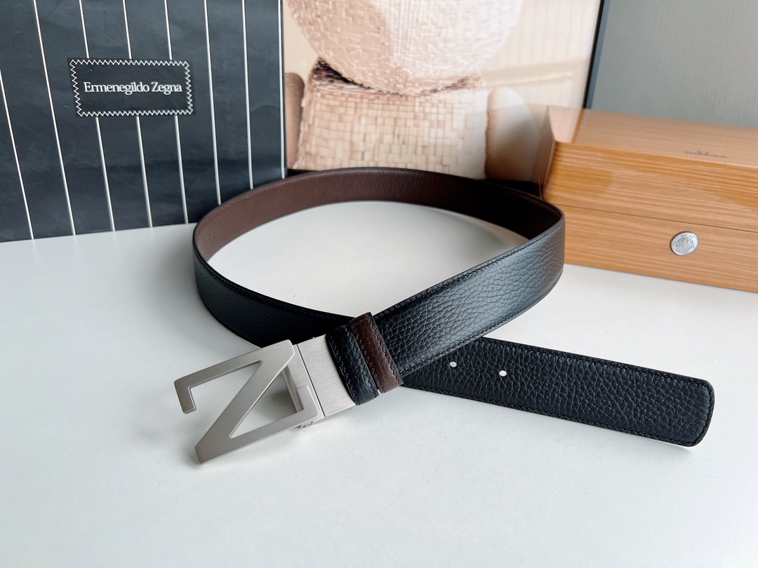 Ermenegildo Zegna Male Leather Belt M