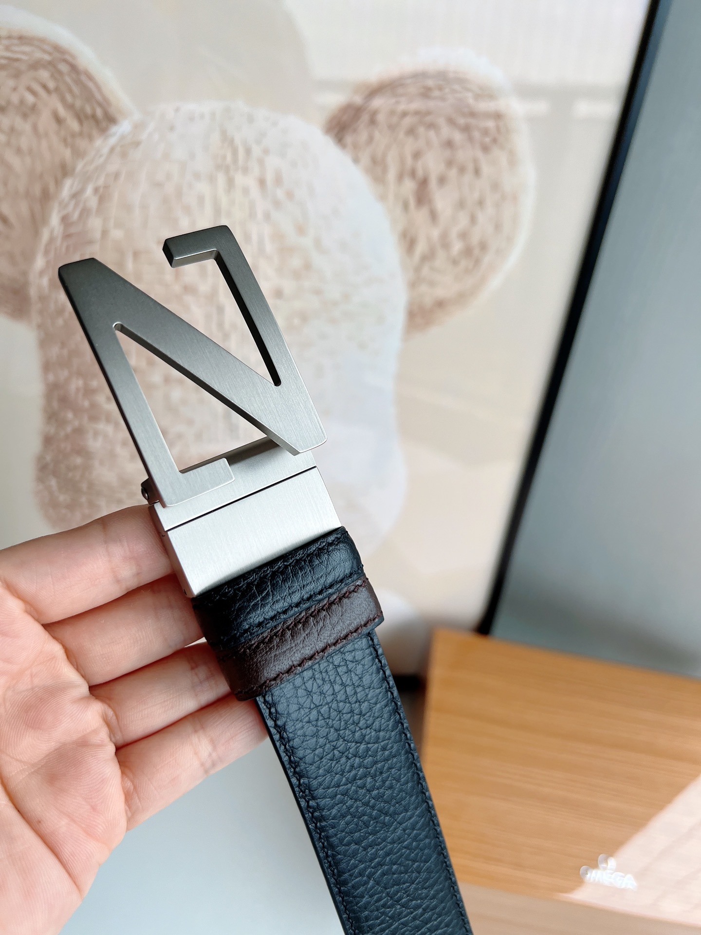 Ermenegildo Zegna Male Leather Belt M