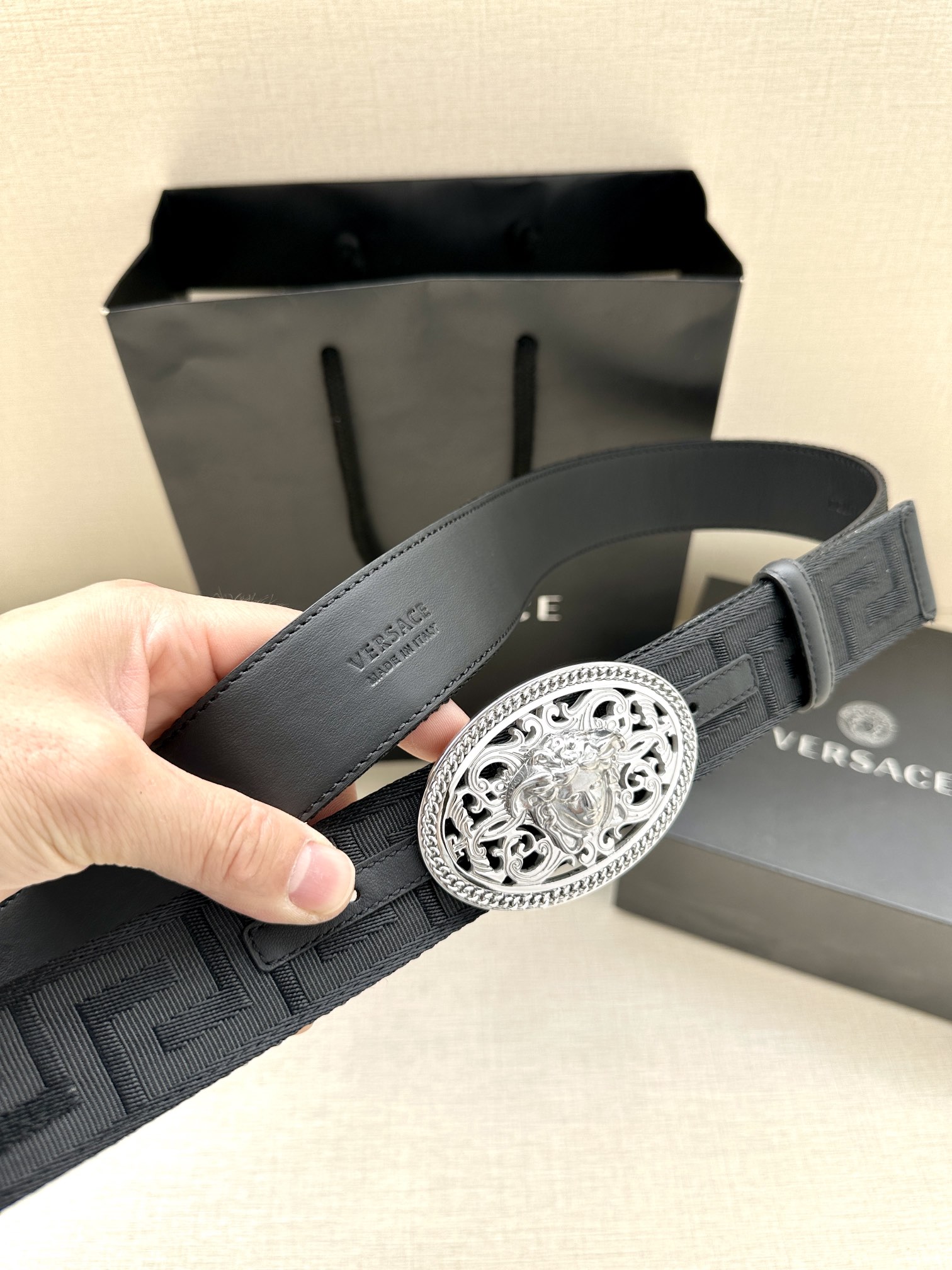 Versace Basic Belt Canvas S-m