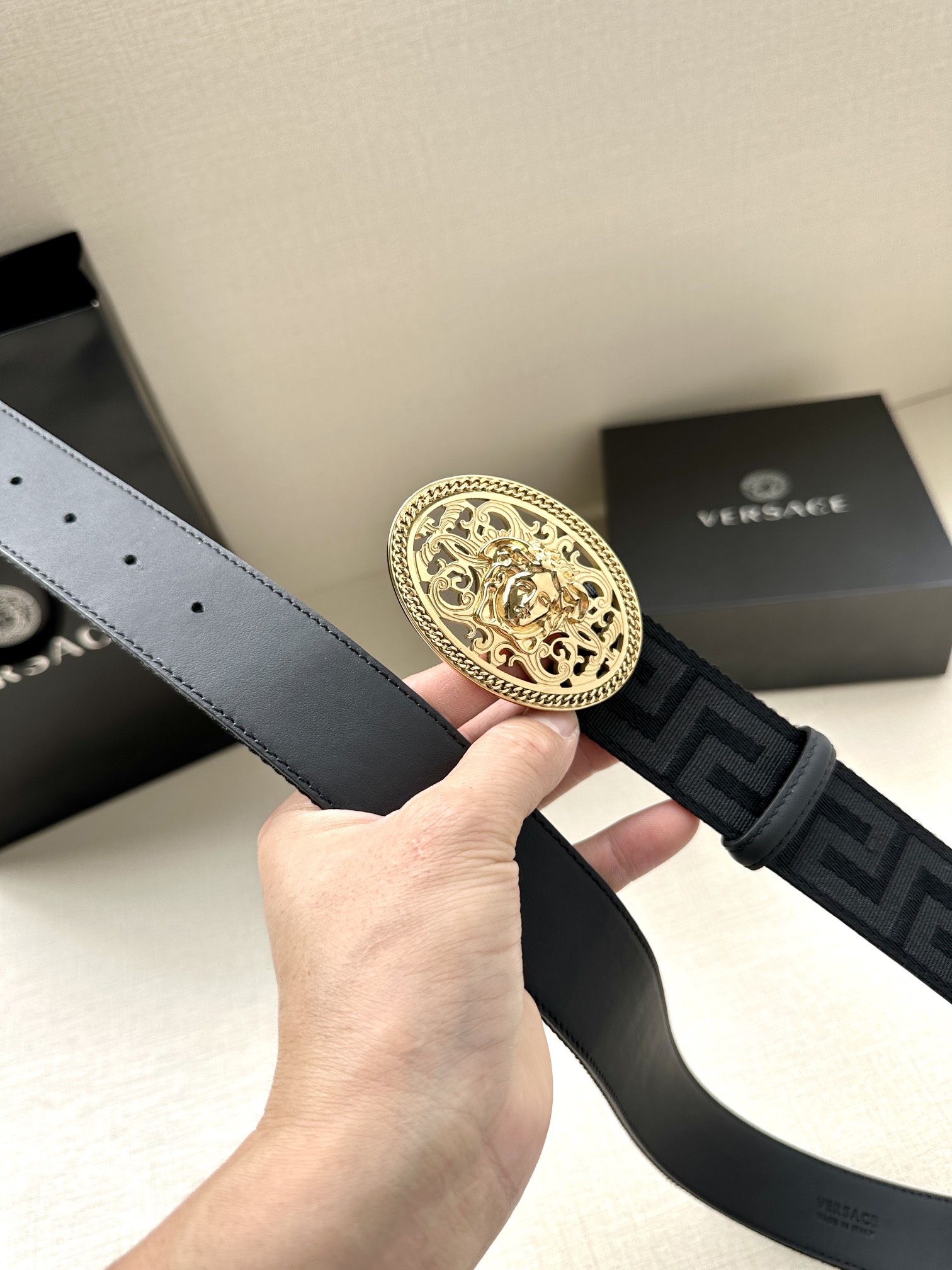 Versace Basic Belt Canvas S-m