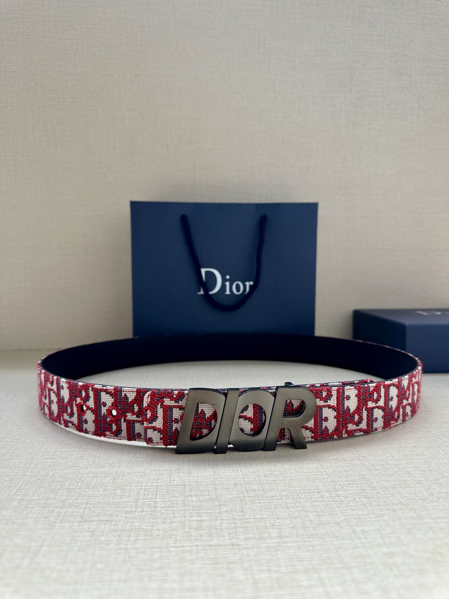 Basic Belt Cow Leather Gray M-l