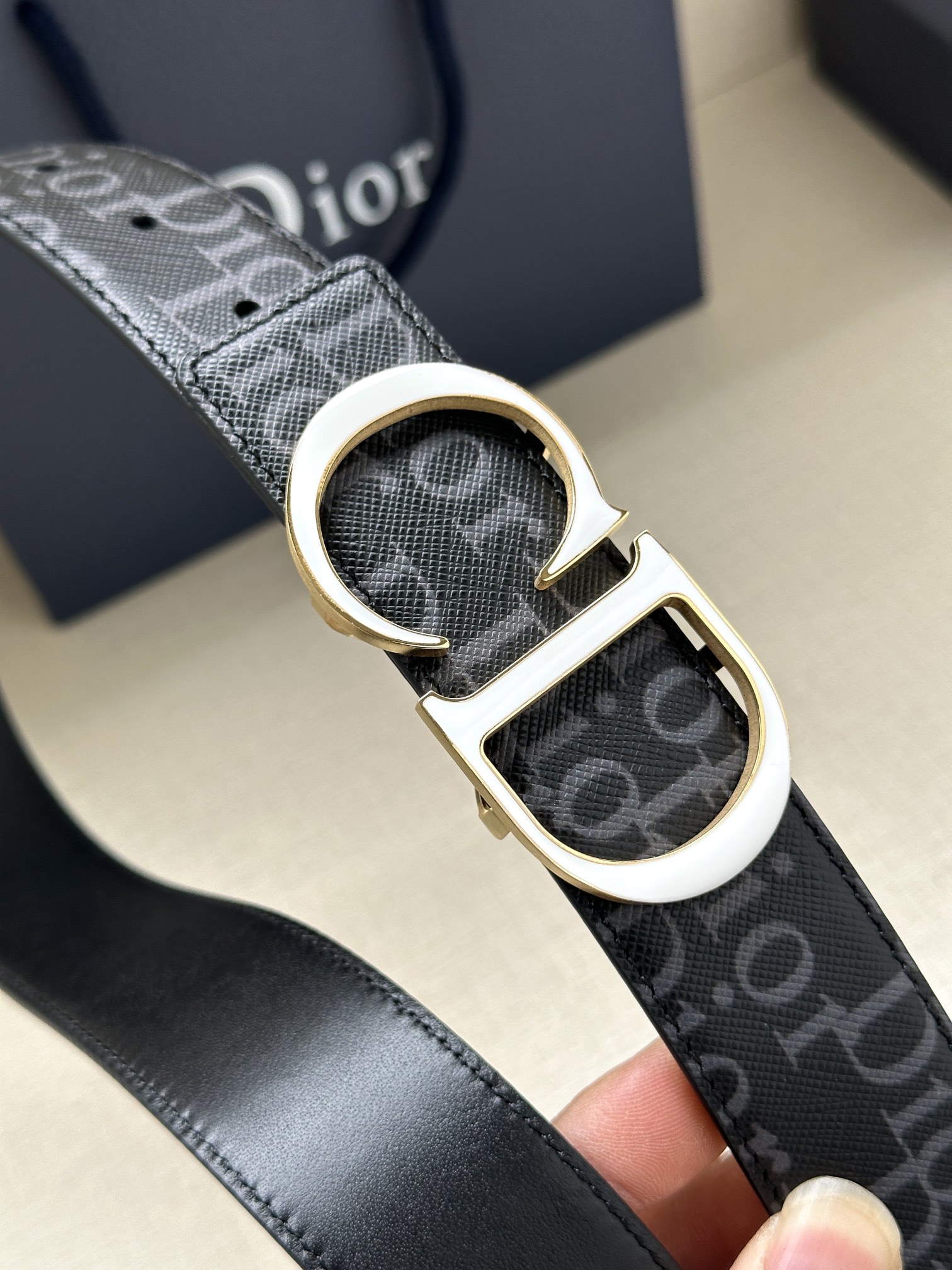 Dior Basic Belt Cow Leather Black L
