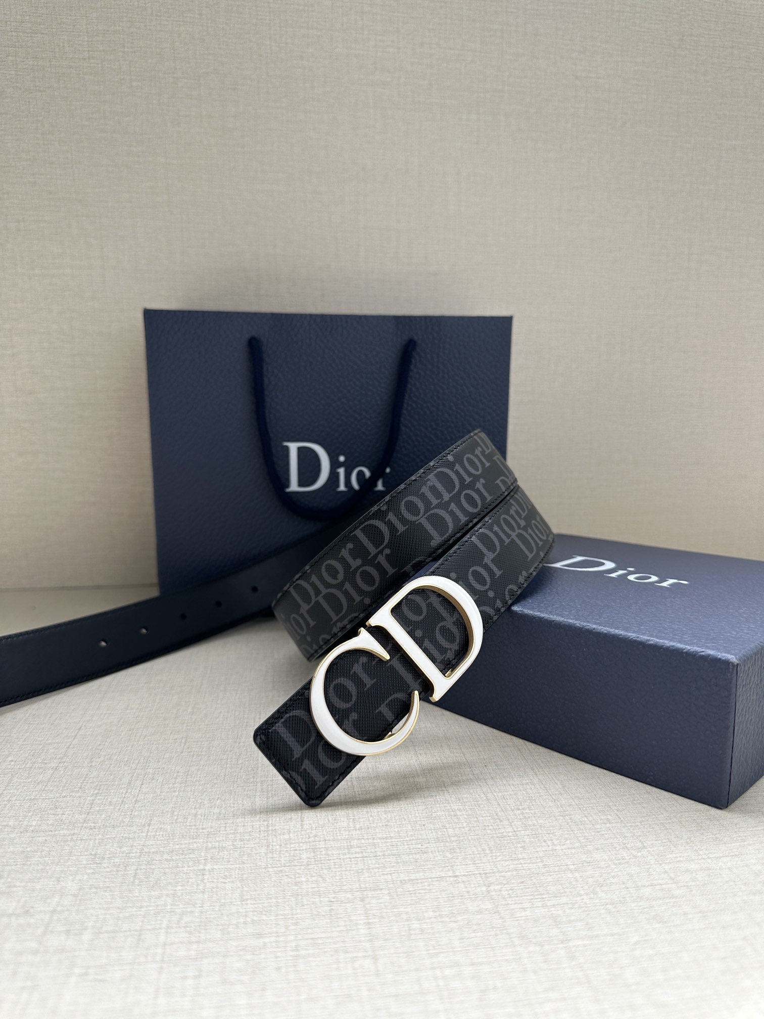 Dior Basic Belt Cow Leather Black L