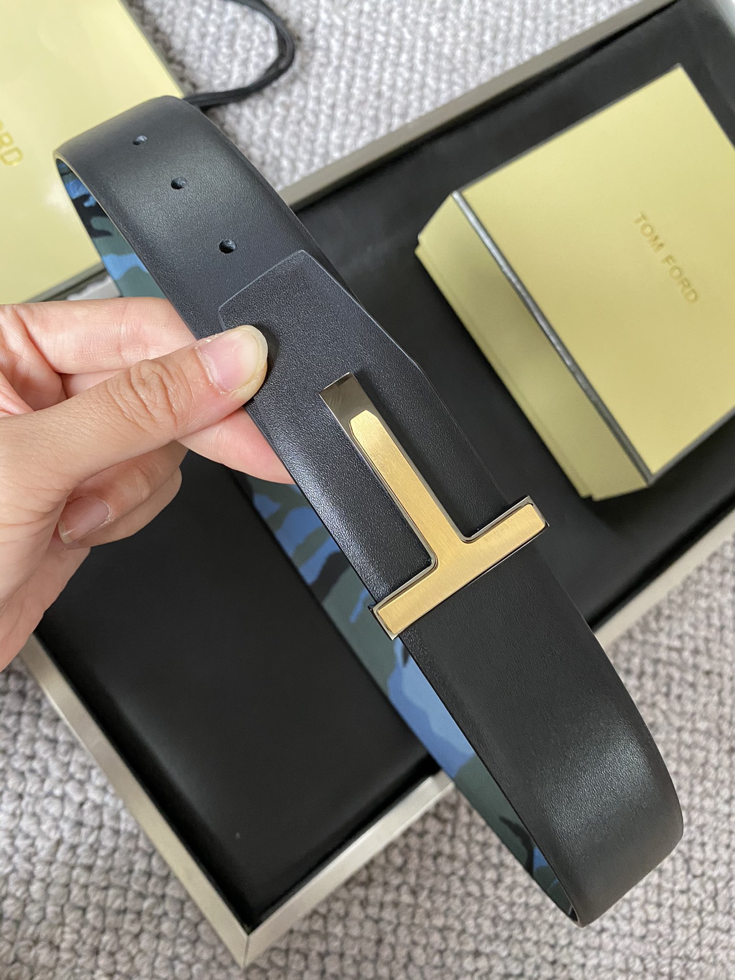 Tom Ford Male Basic Belt Cow Leather M