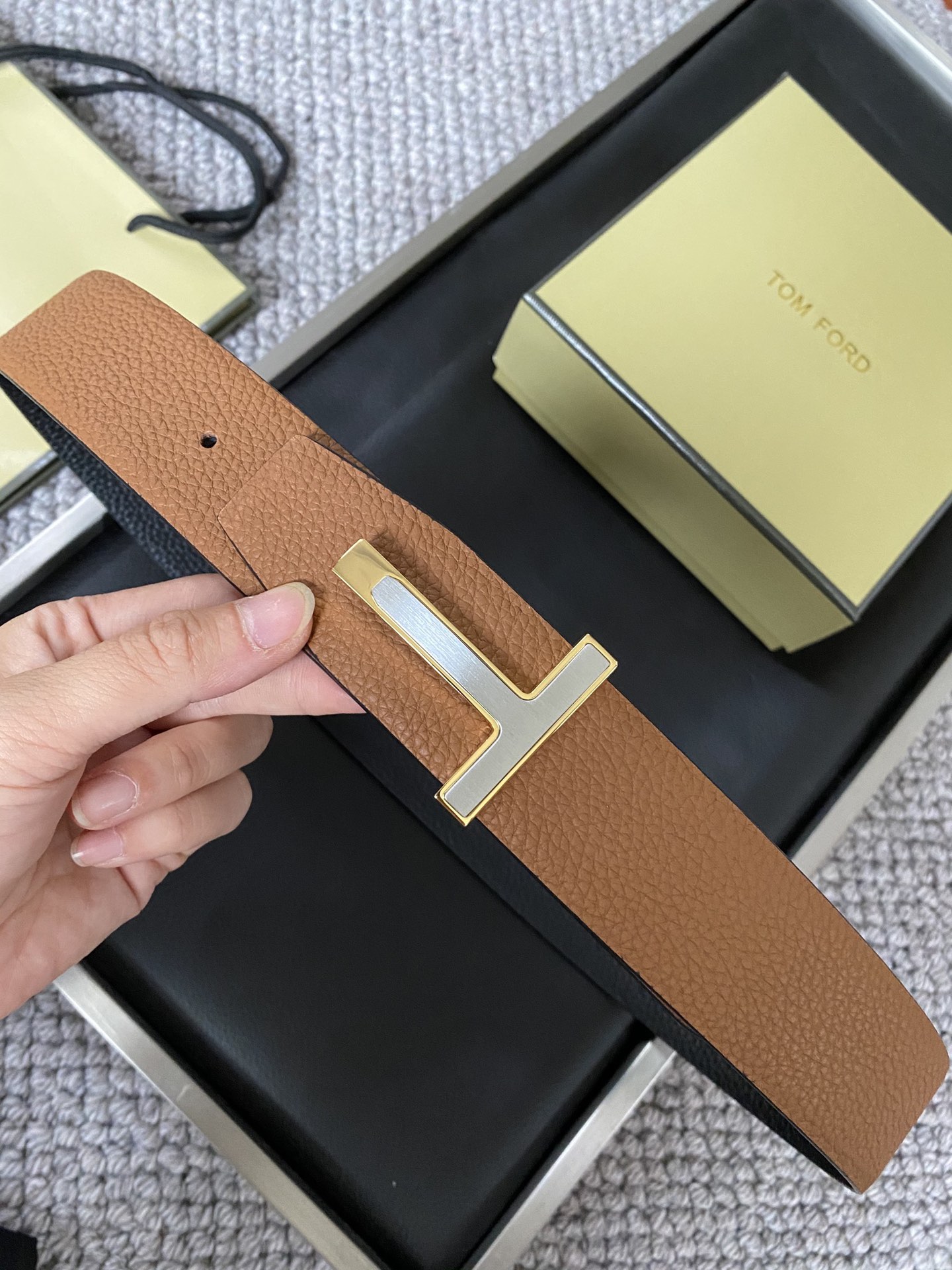 Tom Ford Male Basic Belt Cow Leather M