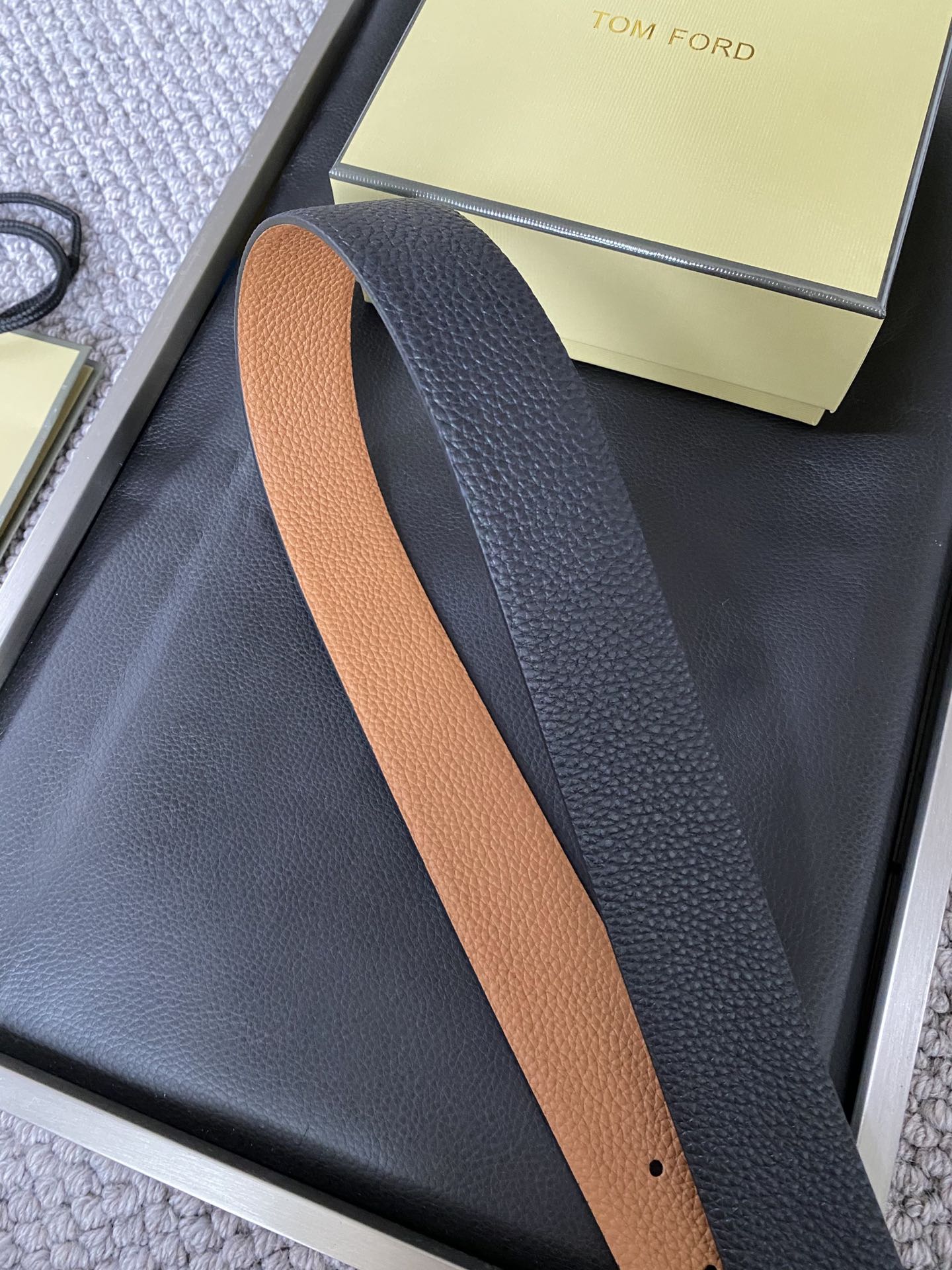 Tom Ford Male Basic Belt Cow Leather M