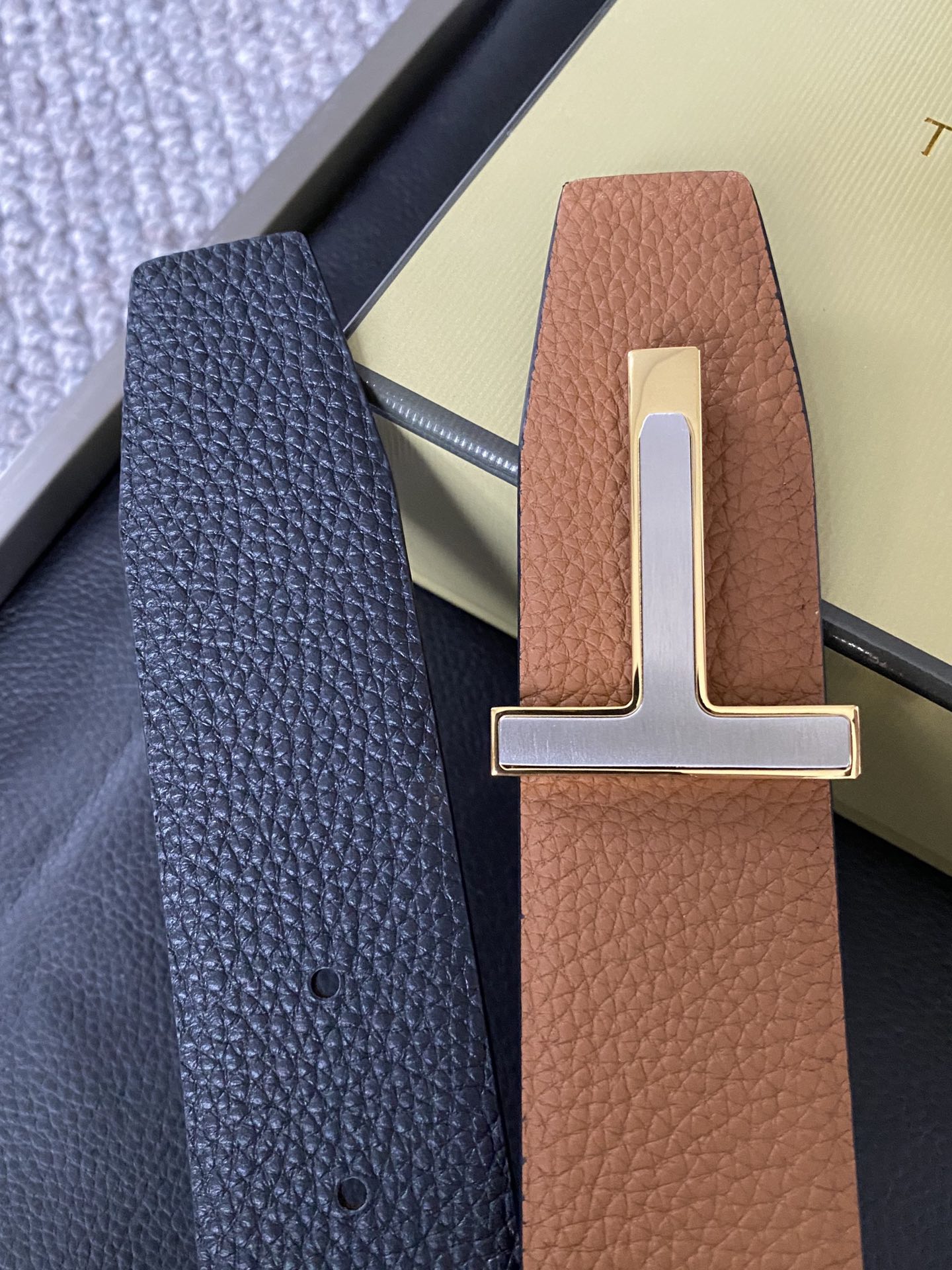 Tom Ford Male Basic Belt Cow Leather M