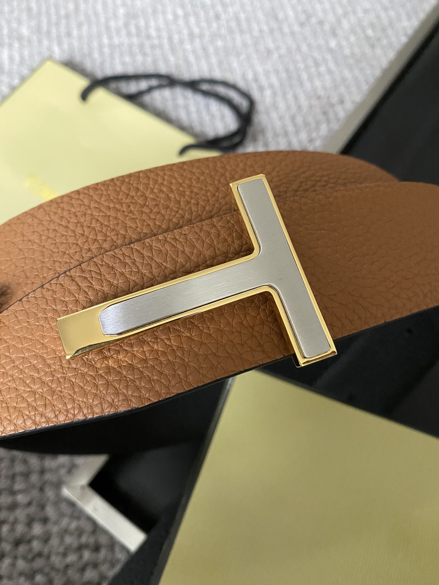 Tom Ford Male Basic Belt Cow Leather M