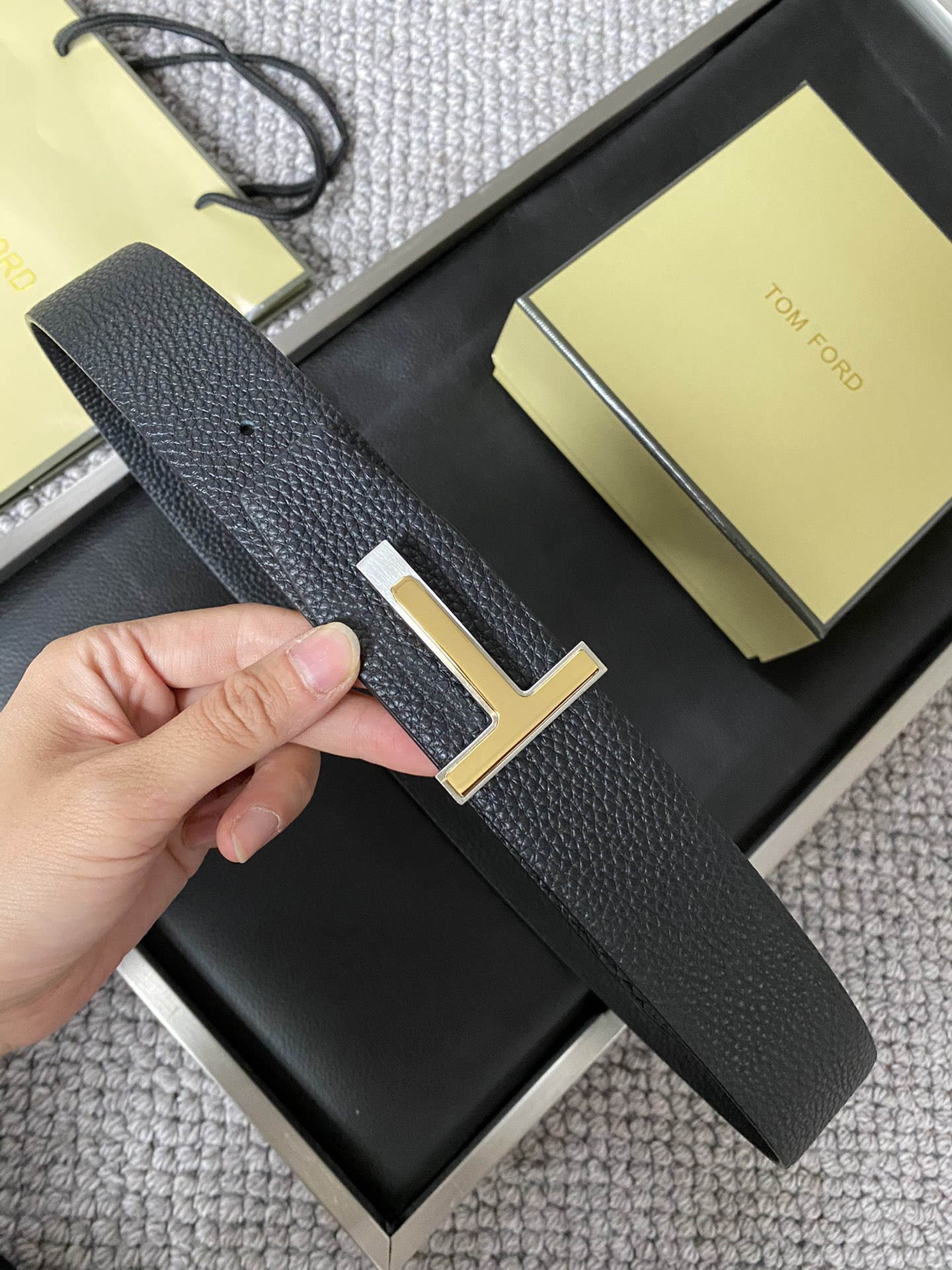 Tom Ford Male Basic Belt Cow Leather M