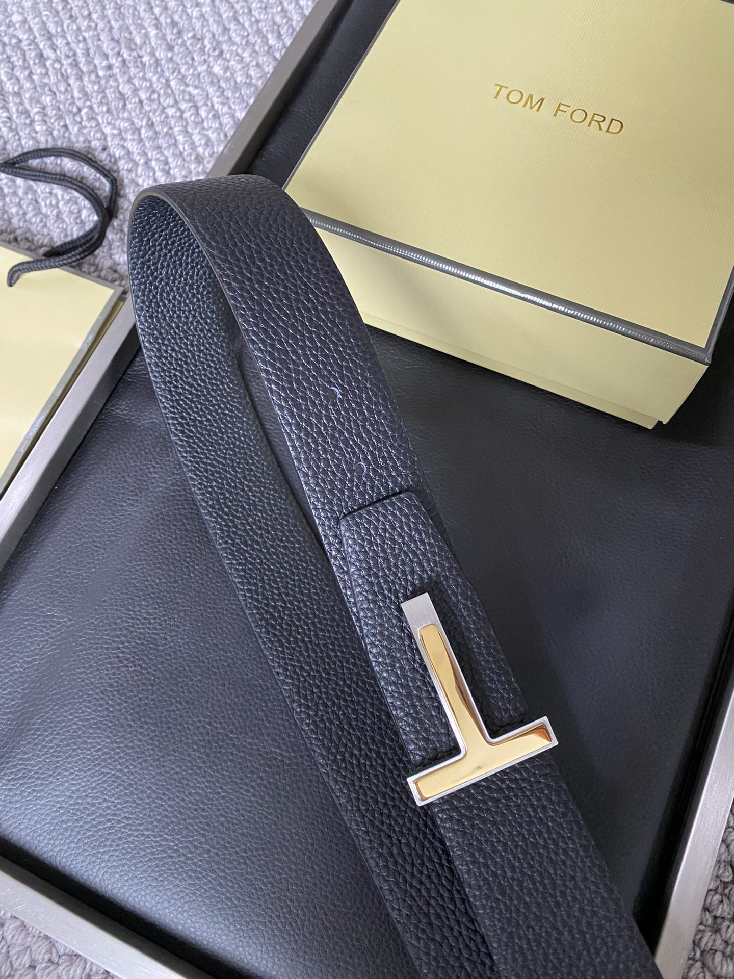 Tom Ford Male Basic Belt Cow Leather M