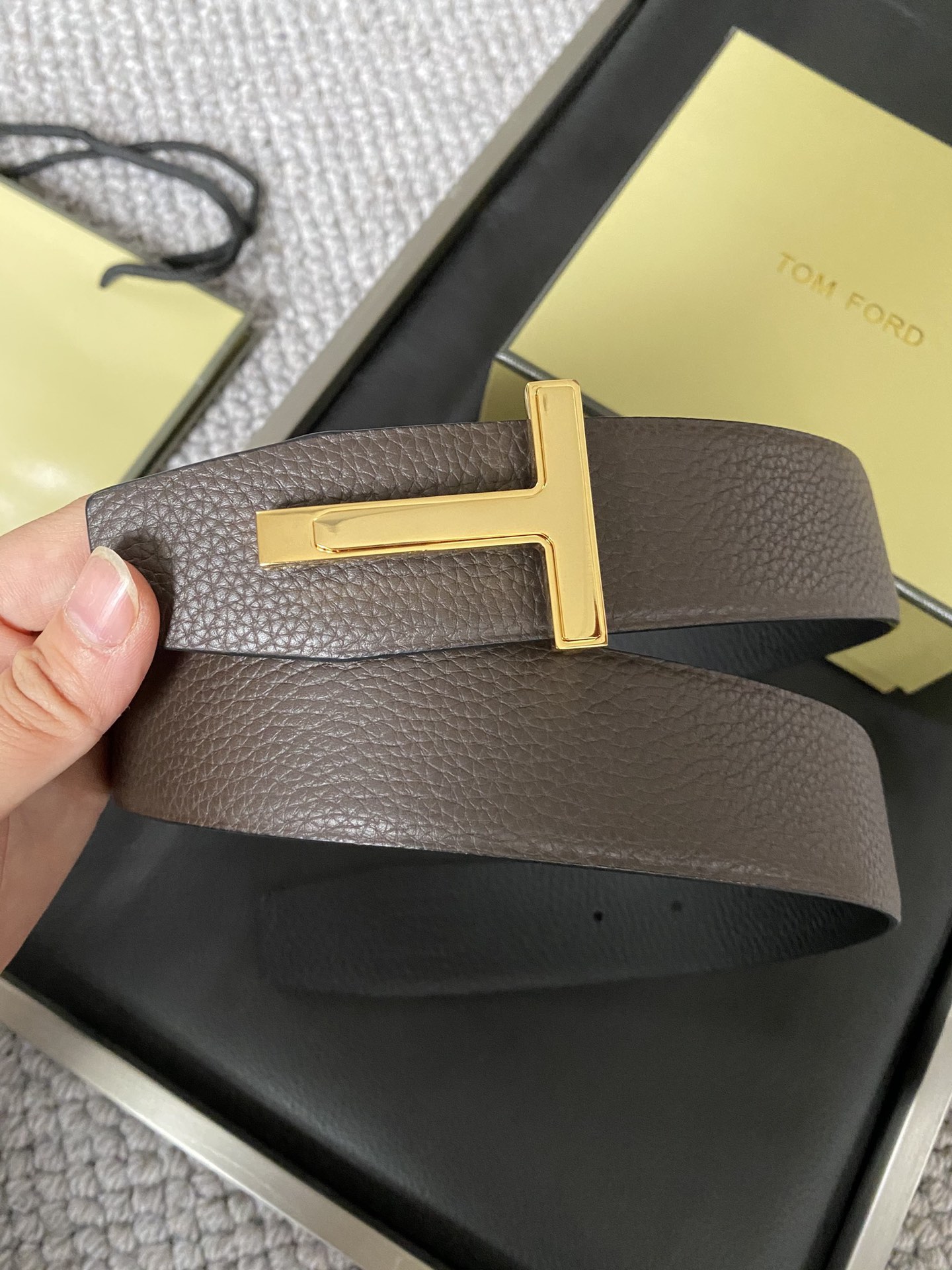 Tom Ford Male Basic Belt Cow Leather M