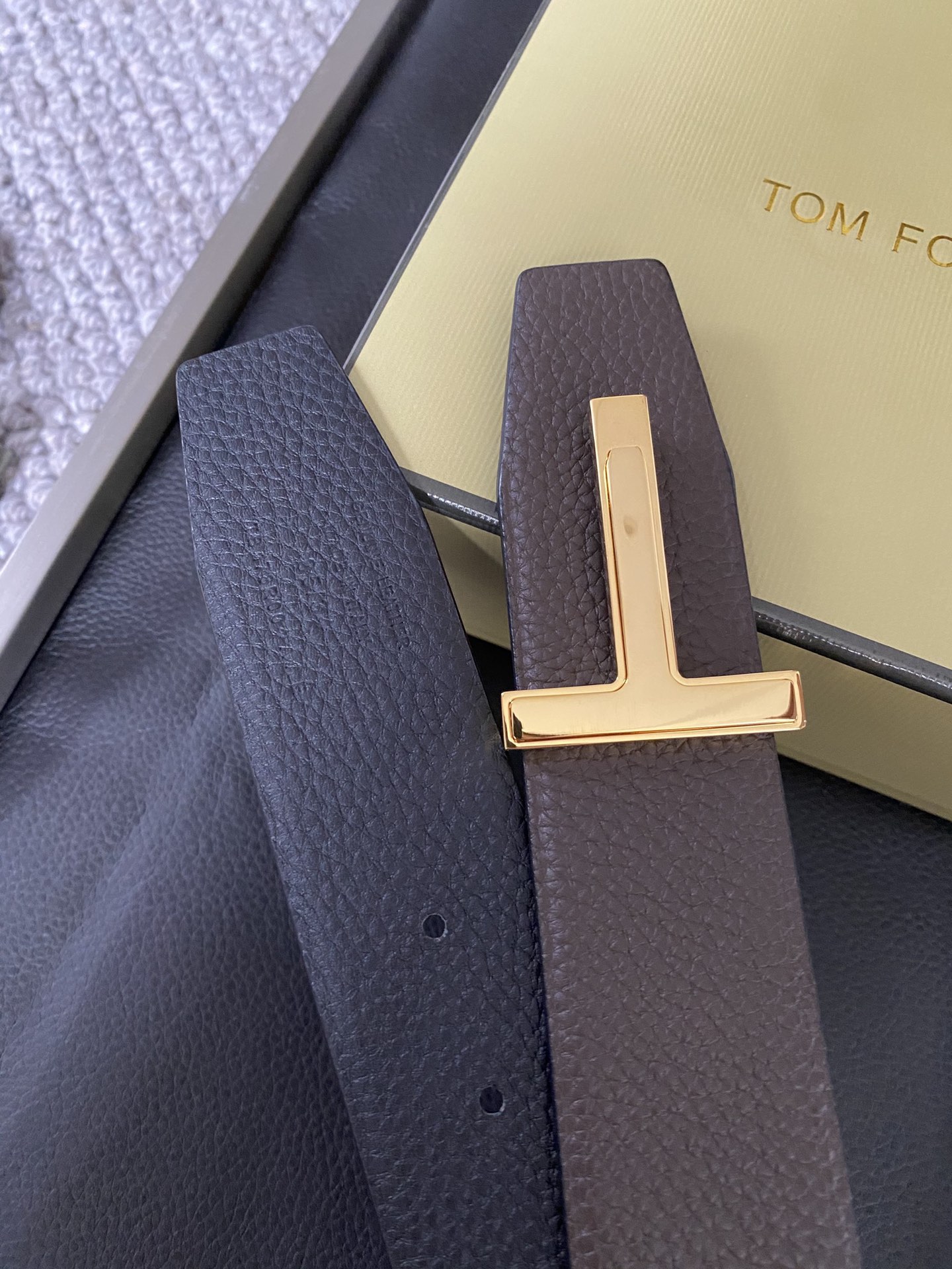 Tom Ford Male Basic Belt Cow Leather M
