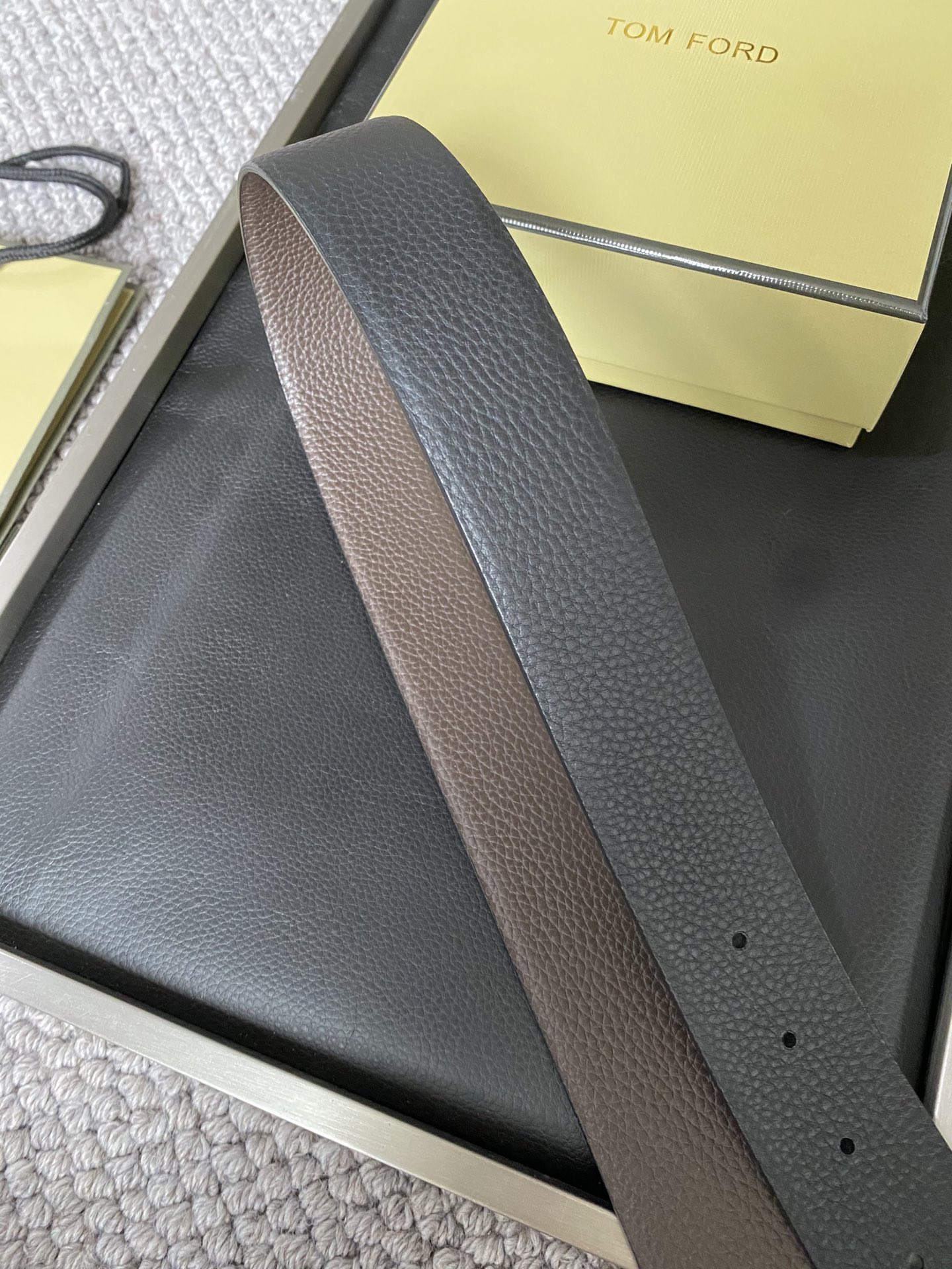 Tom Ford Male Basic Belt Cow Leather M