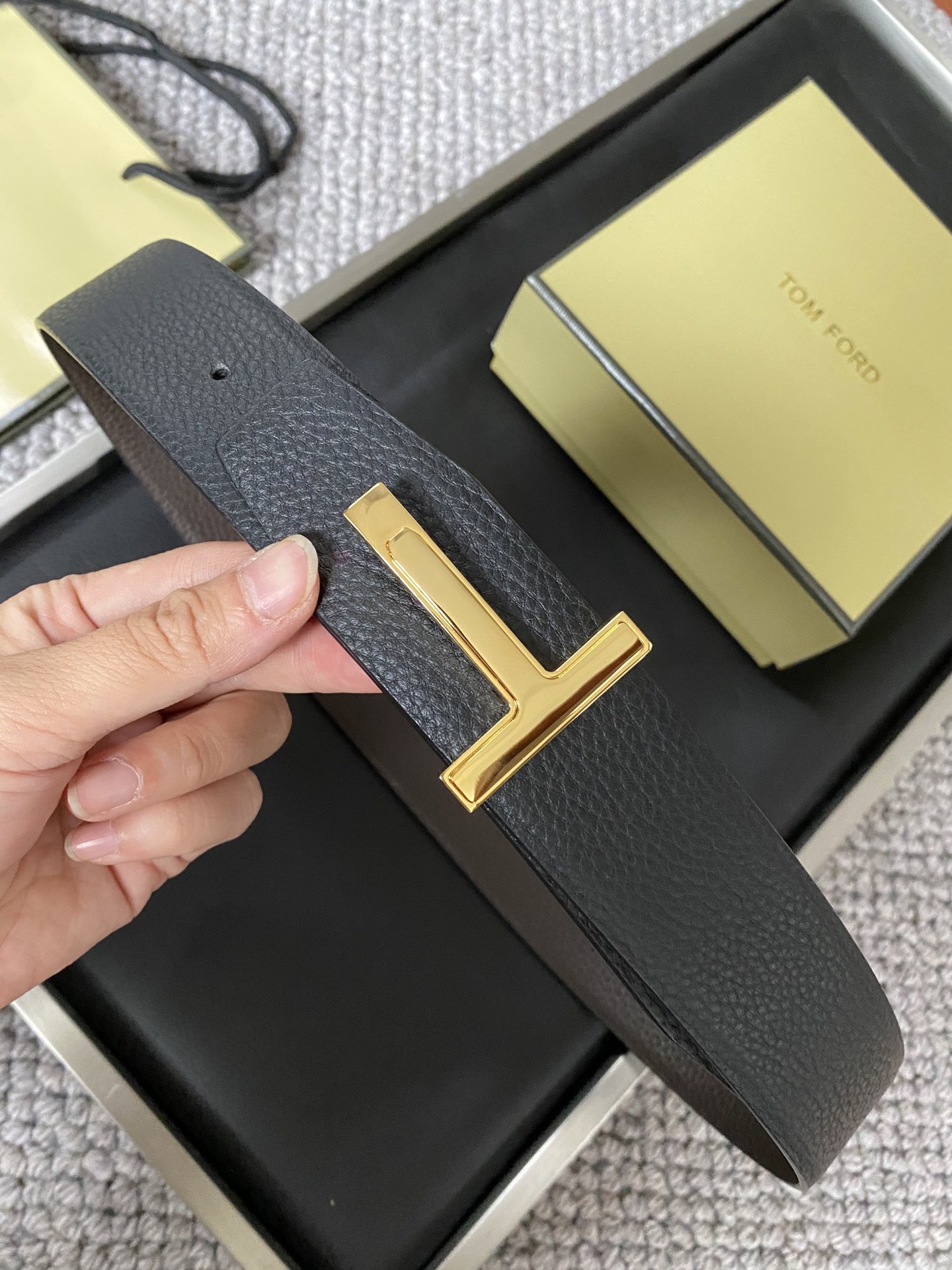 Tom Ford Male Basic Belt Cow Leather M