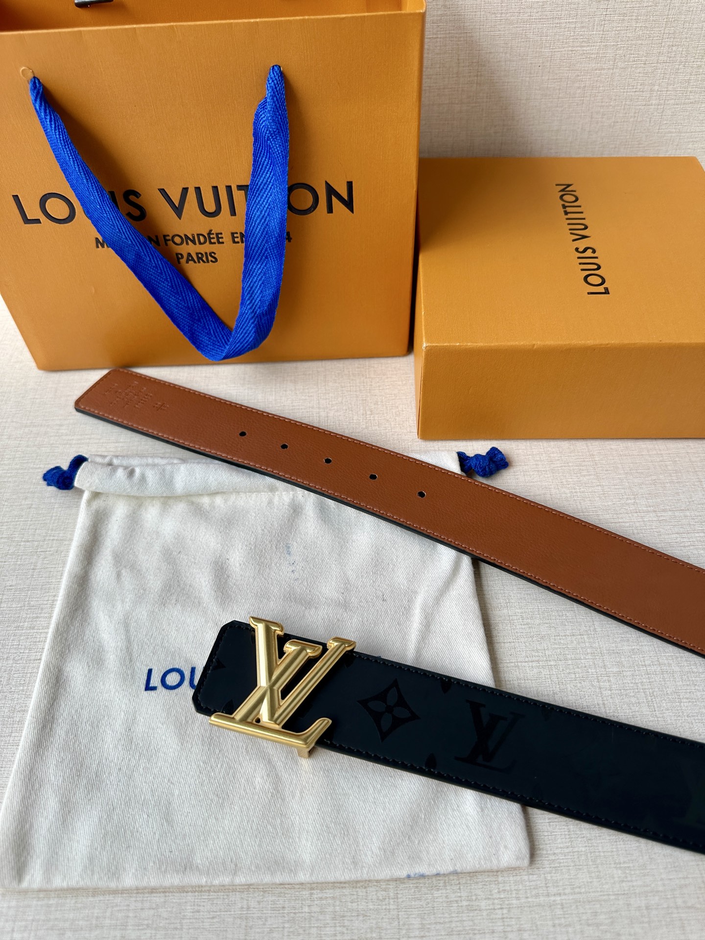 Louis Vuitton Leather Belt S-m-l