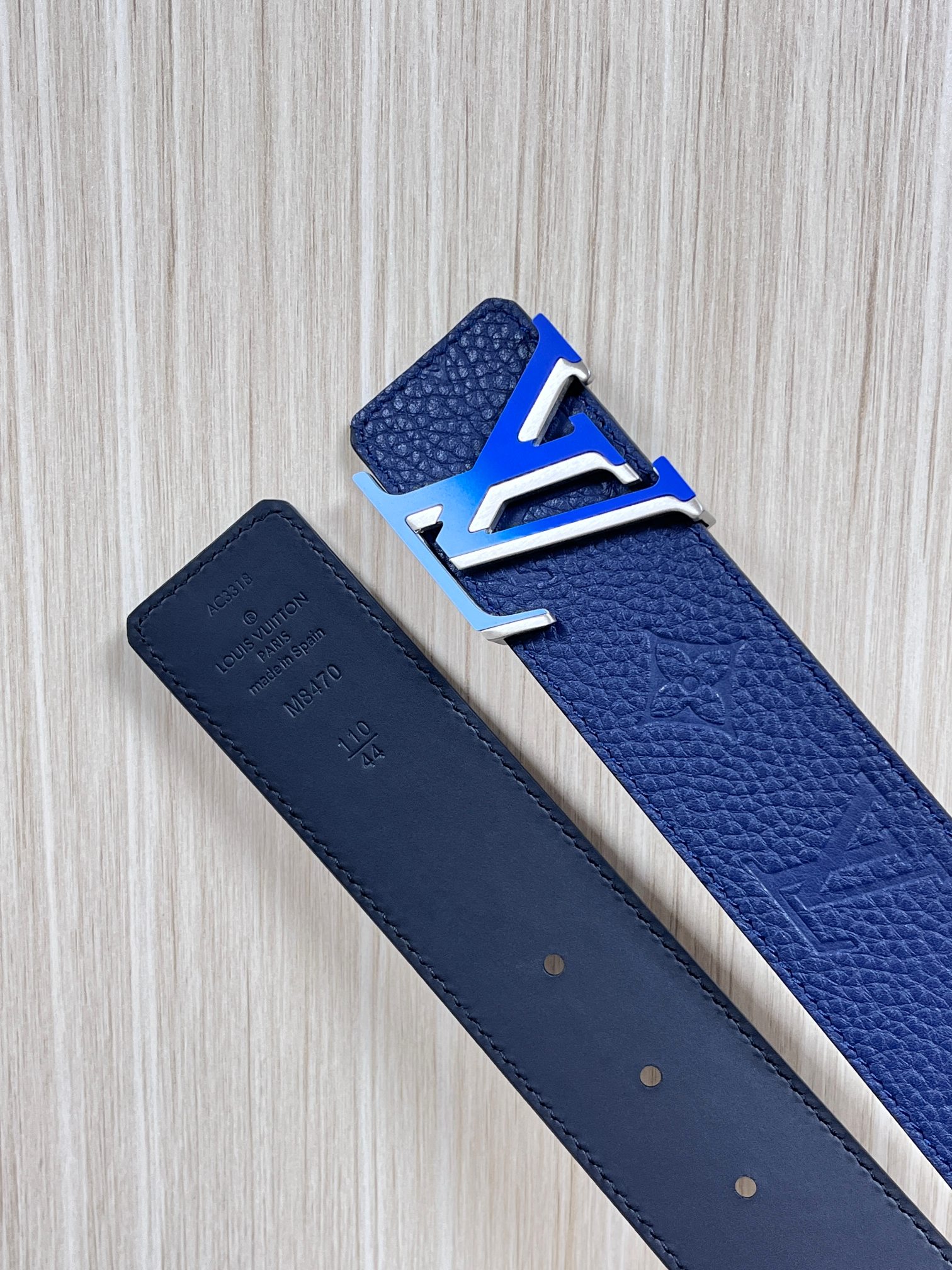 Basic Belt Cow Leather Blue