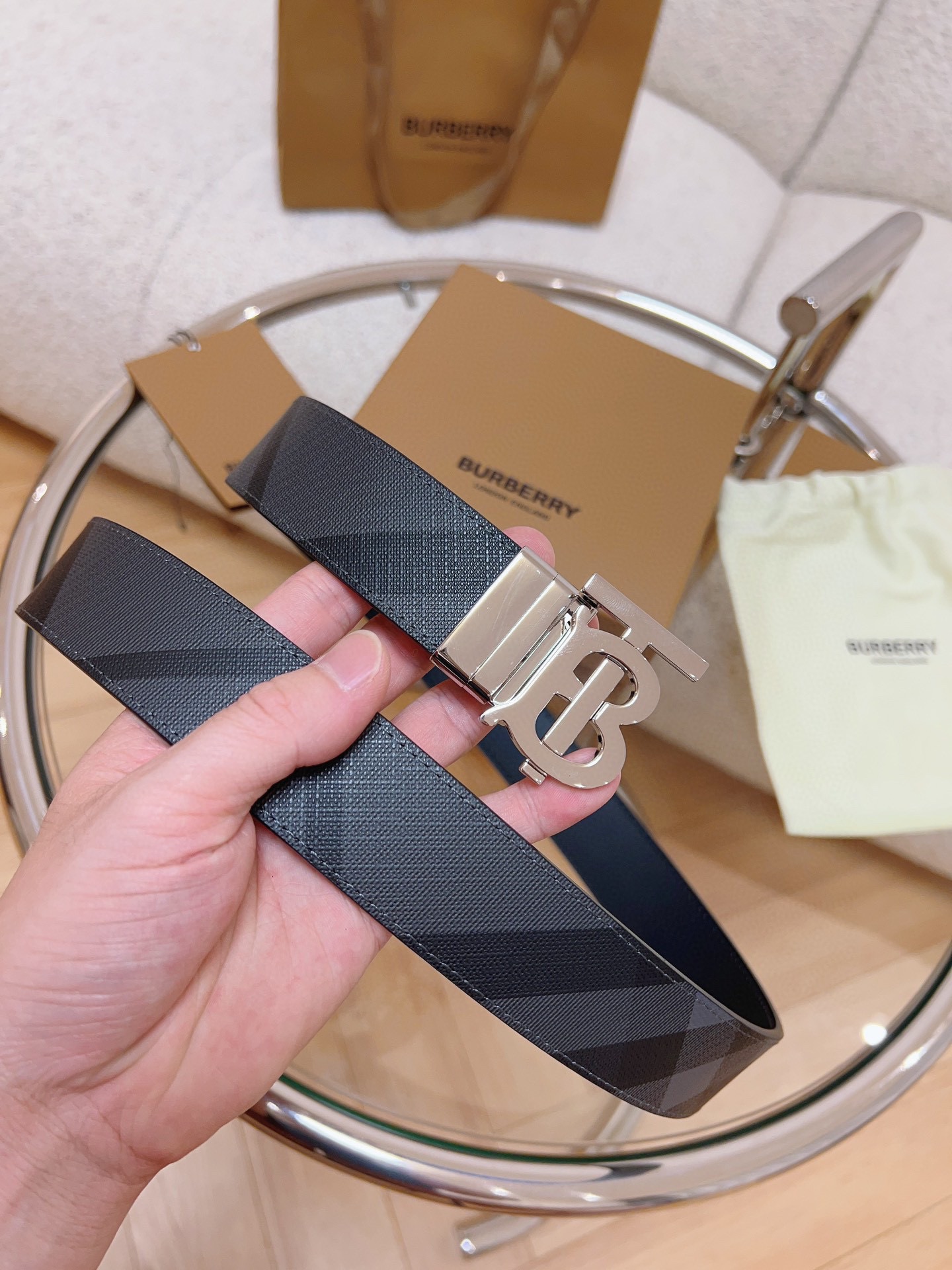 Burberry Basic Belt Canvas M