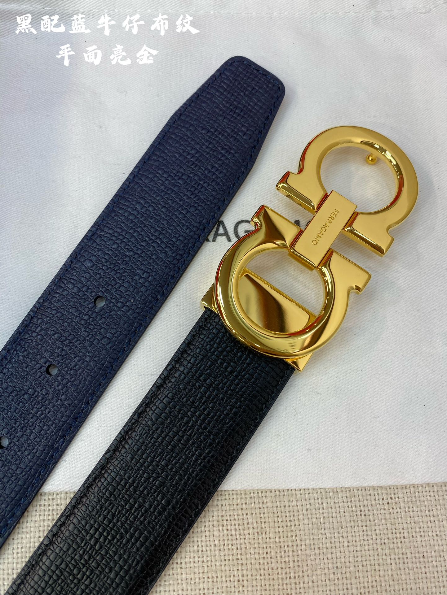 Salvatore Ferragamo Male Leather Belt Cow Leather M