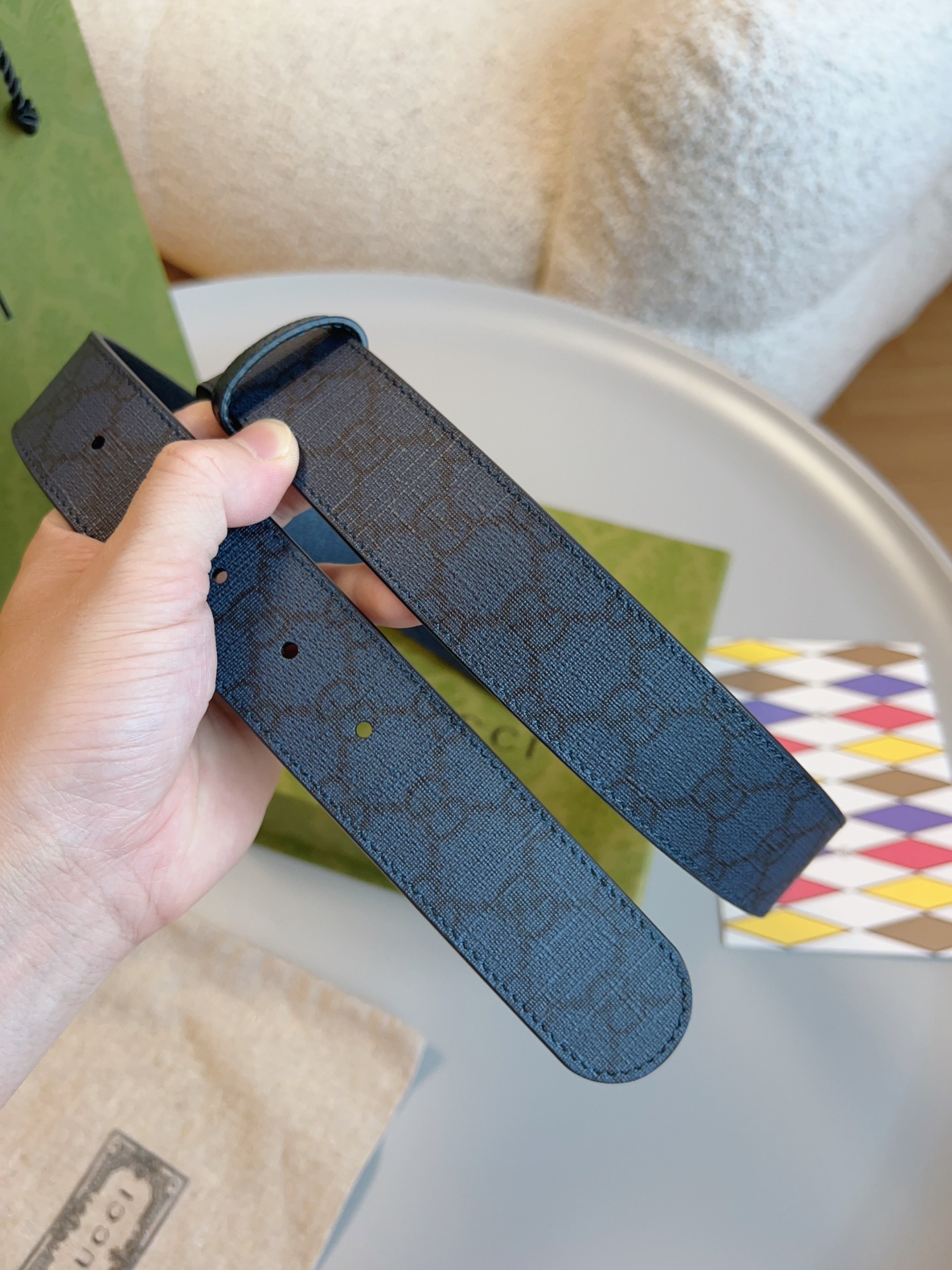 Gucci Basic Belt Blue S-m