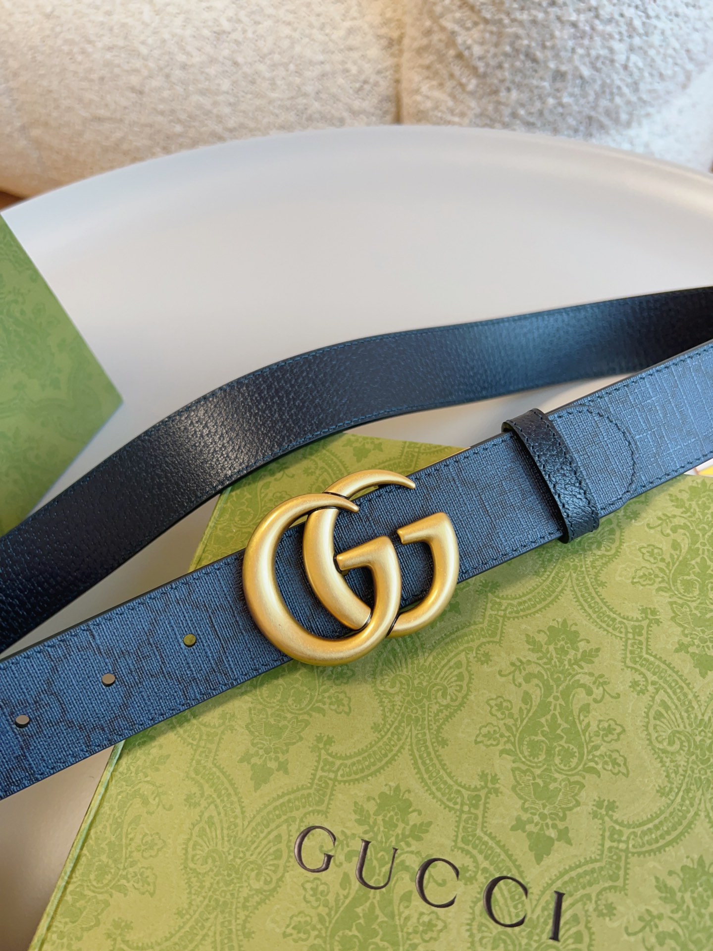 Gucci Basic Belt Blue S-m