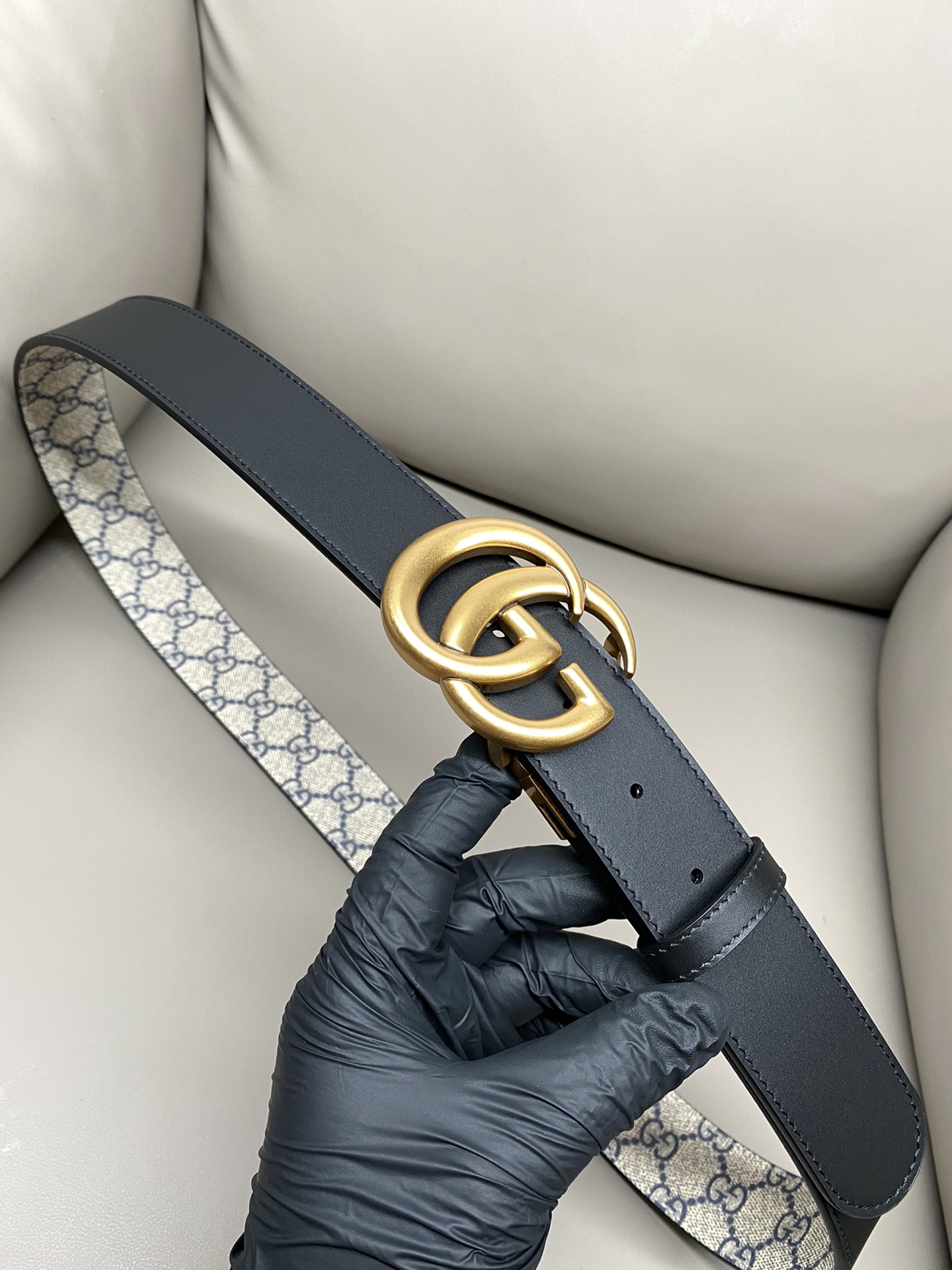 Gucci Basic Belt Cow Leather Waterproof