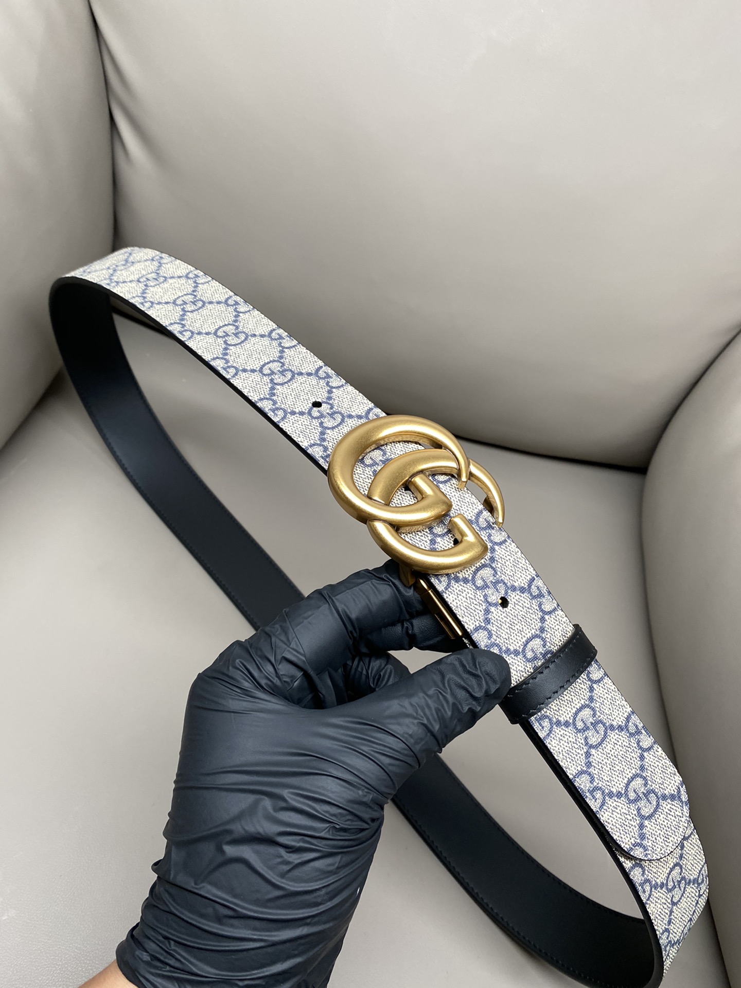 Gucci Basic Belt Cow Leather Waterproof