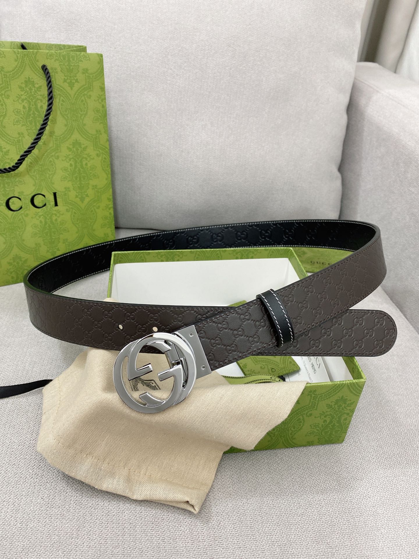 Gucci Basic Belt Top Grain Leather M