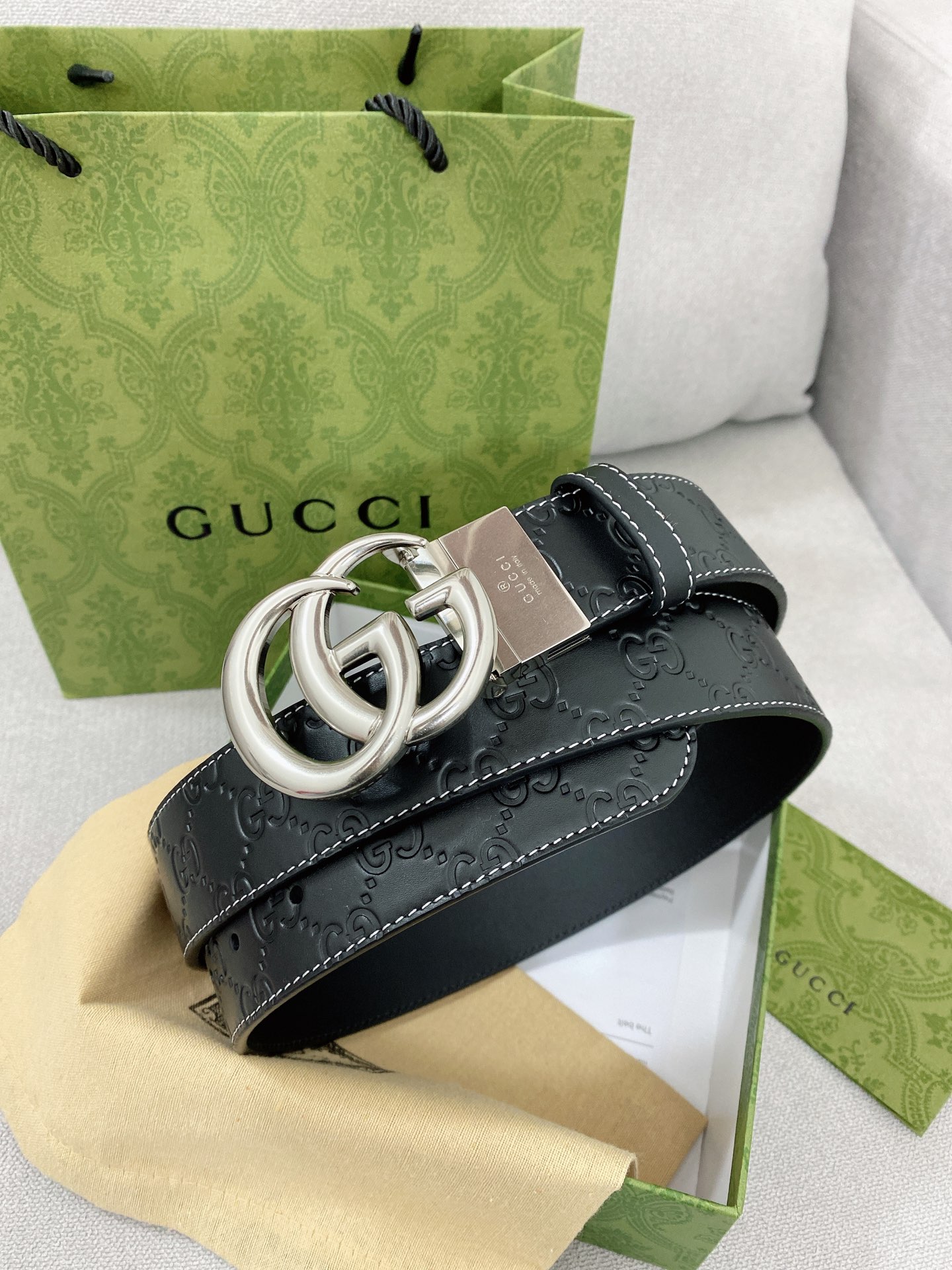 Gucci Basic Belt Top Grain Leather M