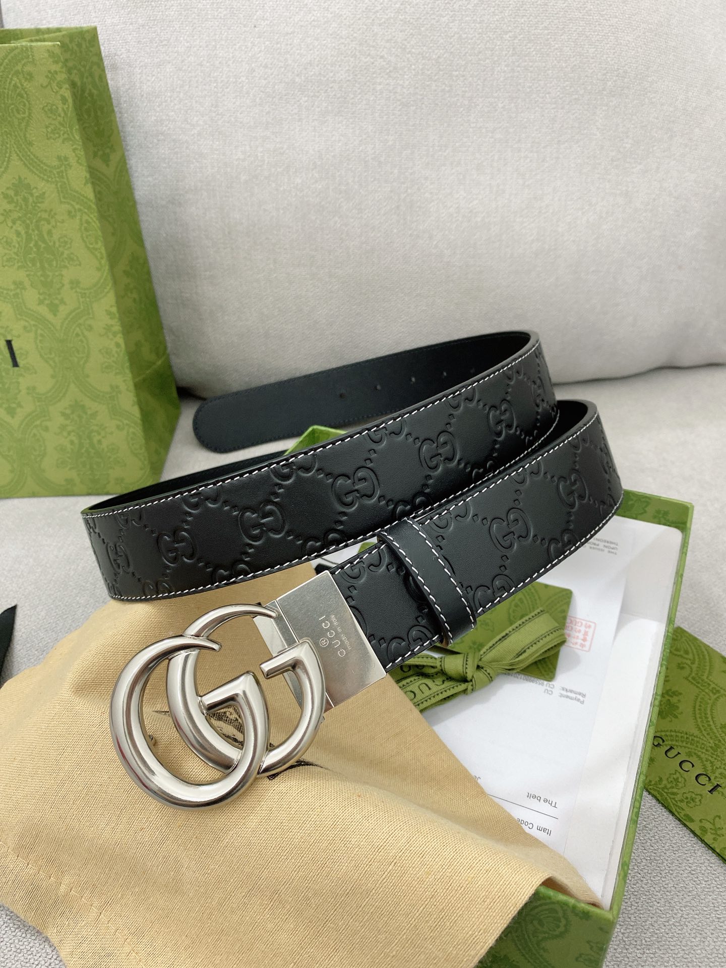 Gucci Basic Belt Top Grain Leather M