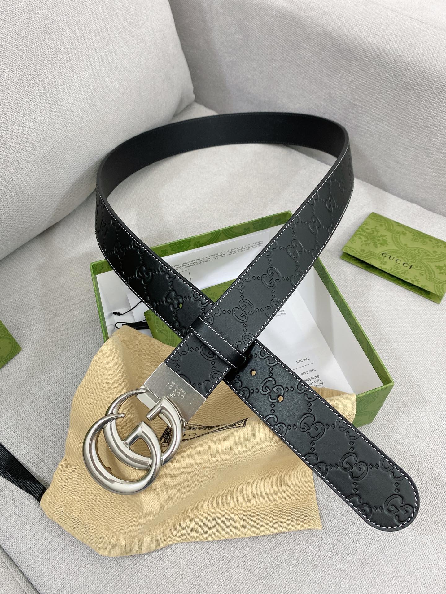 Gucci Basic Belt Top Grain Leather M