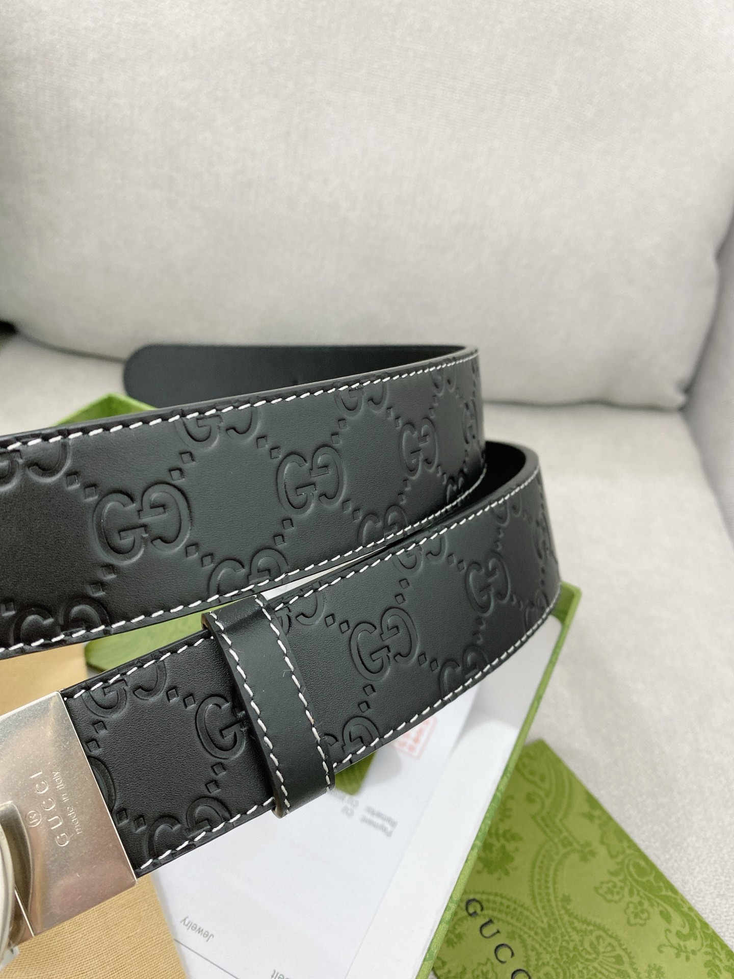 Gucci Basic Belt Top Grain Leather M