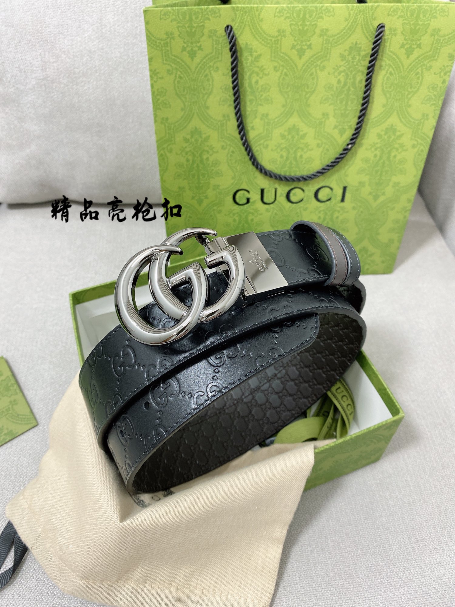 Gucci Leather Belt Top Grain Leather M