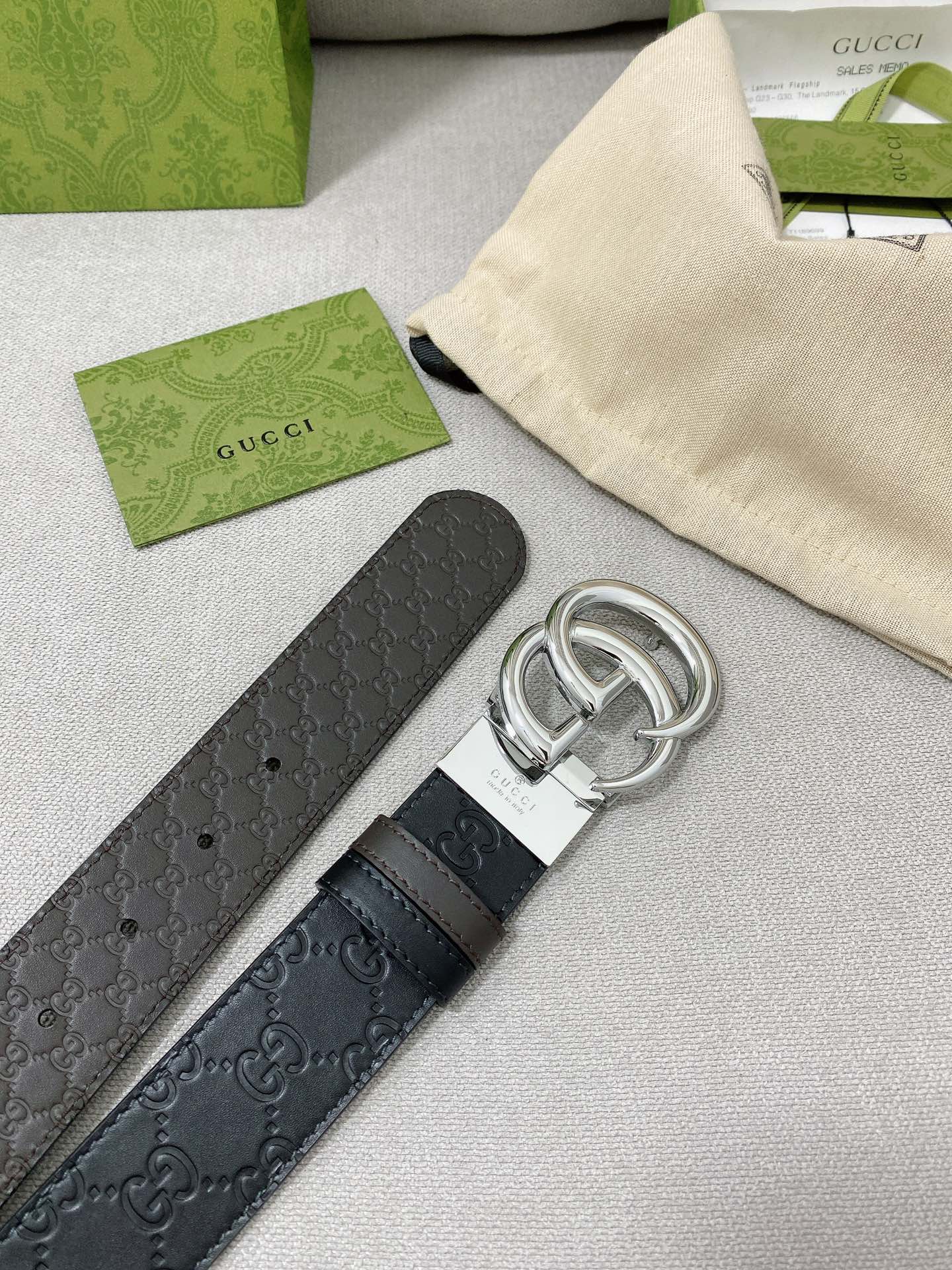 Gucci Leather Belt Top Grain Leather M