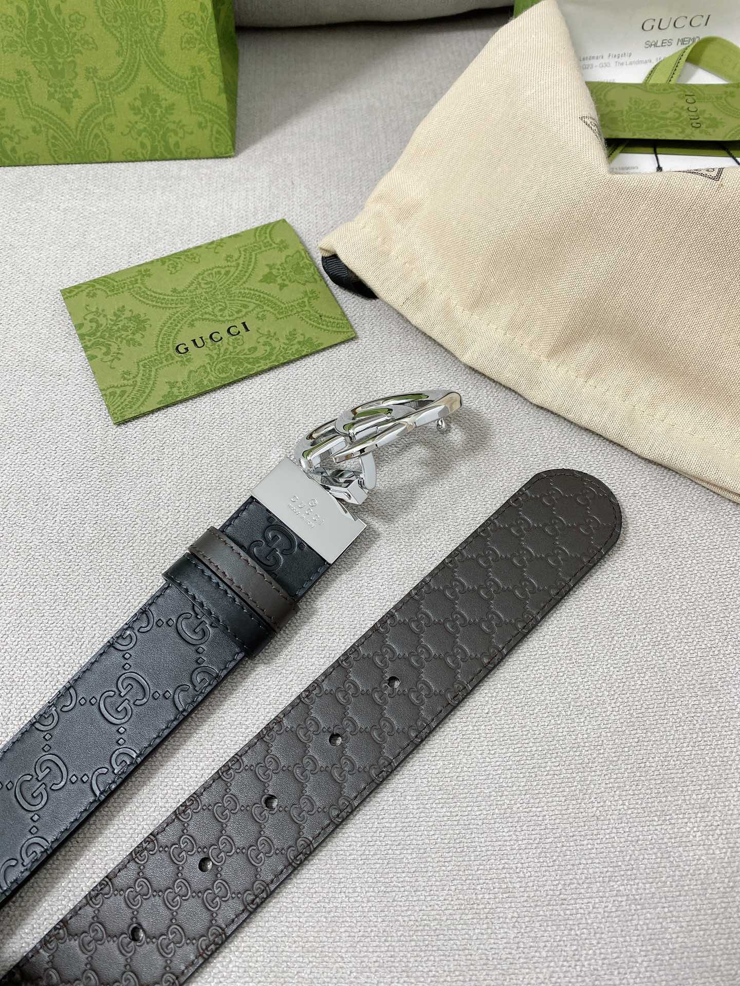 Gucci Leather Belt Top Grain Leather M