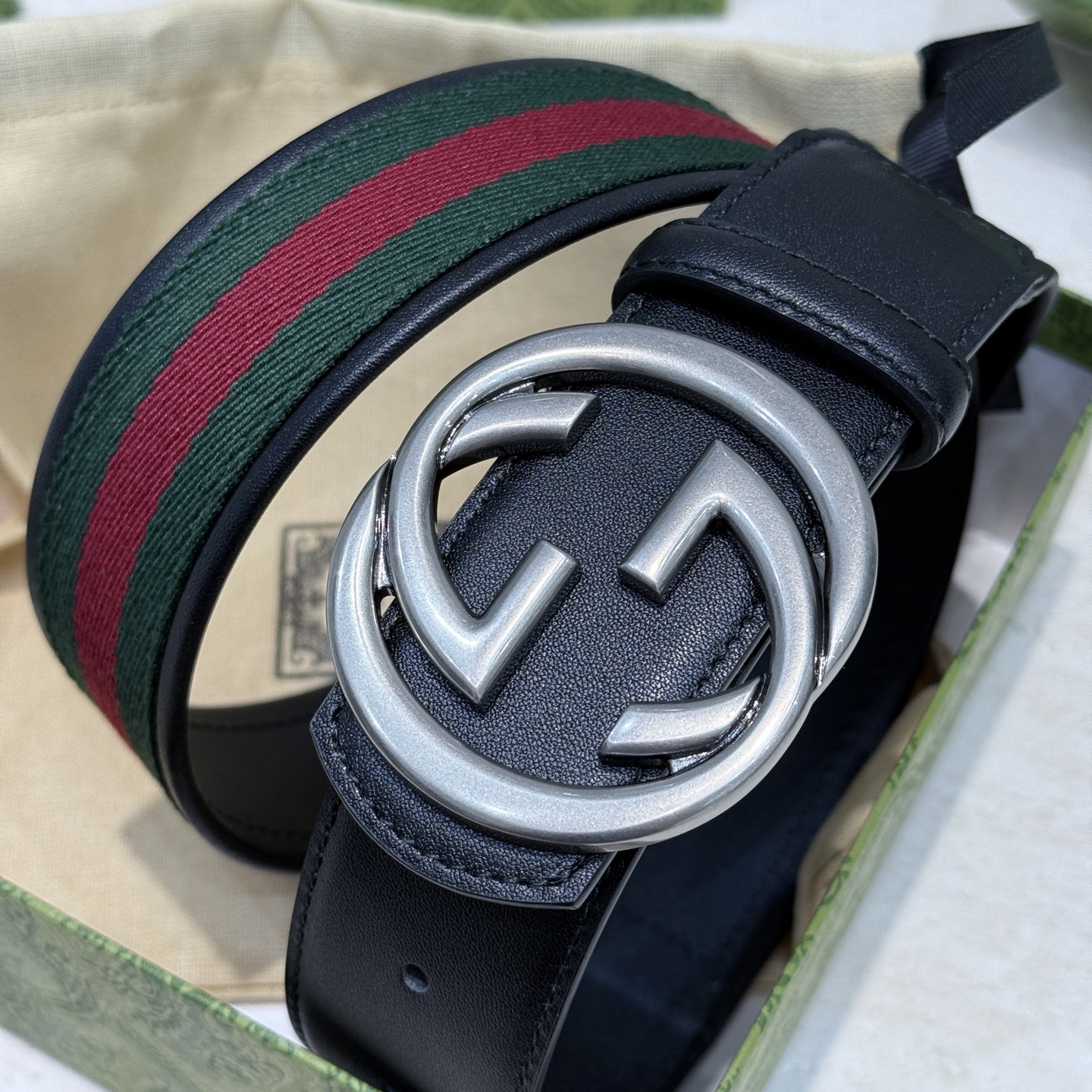 Gucci Male Basic Belt Green M