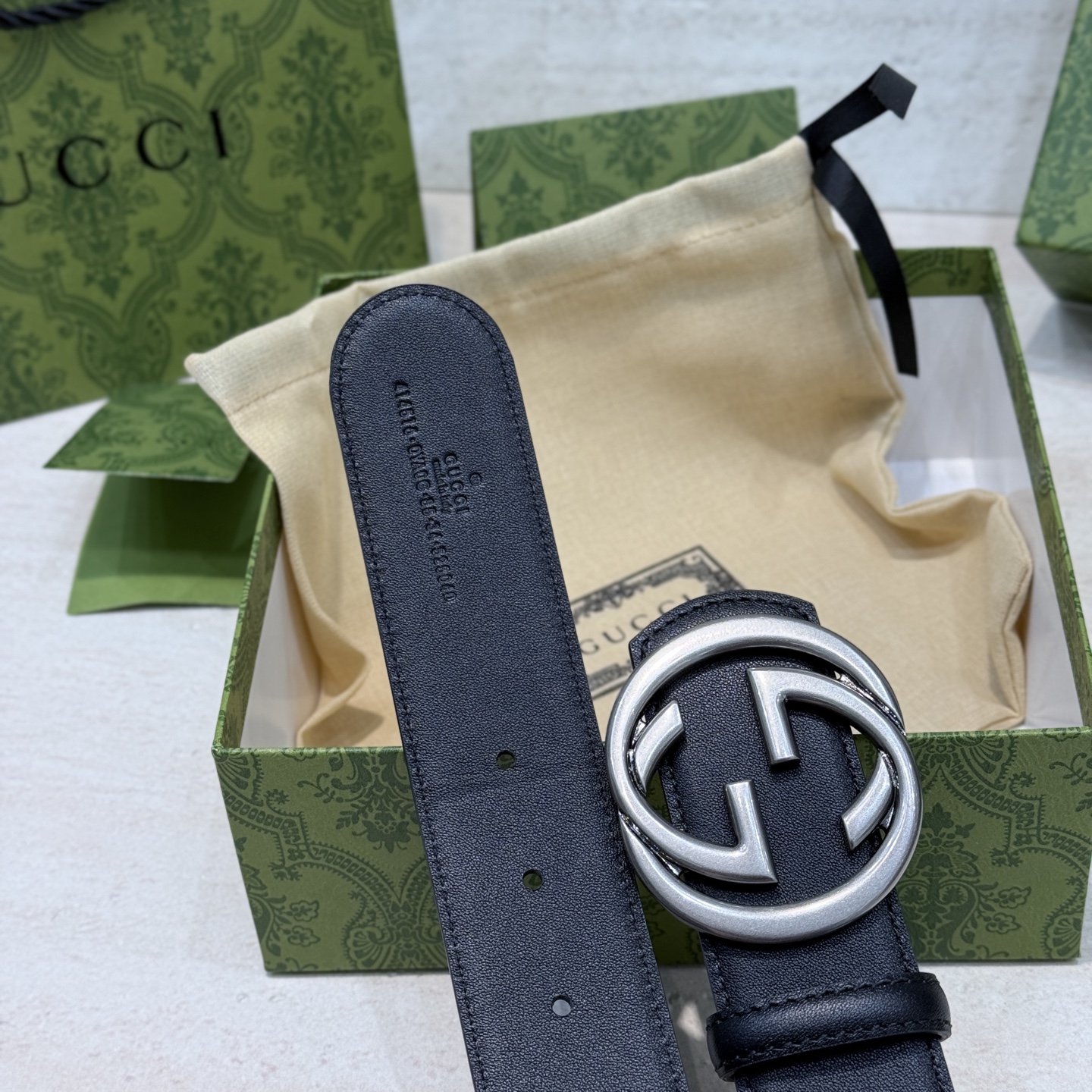 Gucci Male Basic Belt Green M