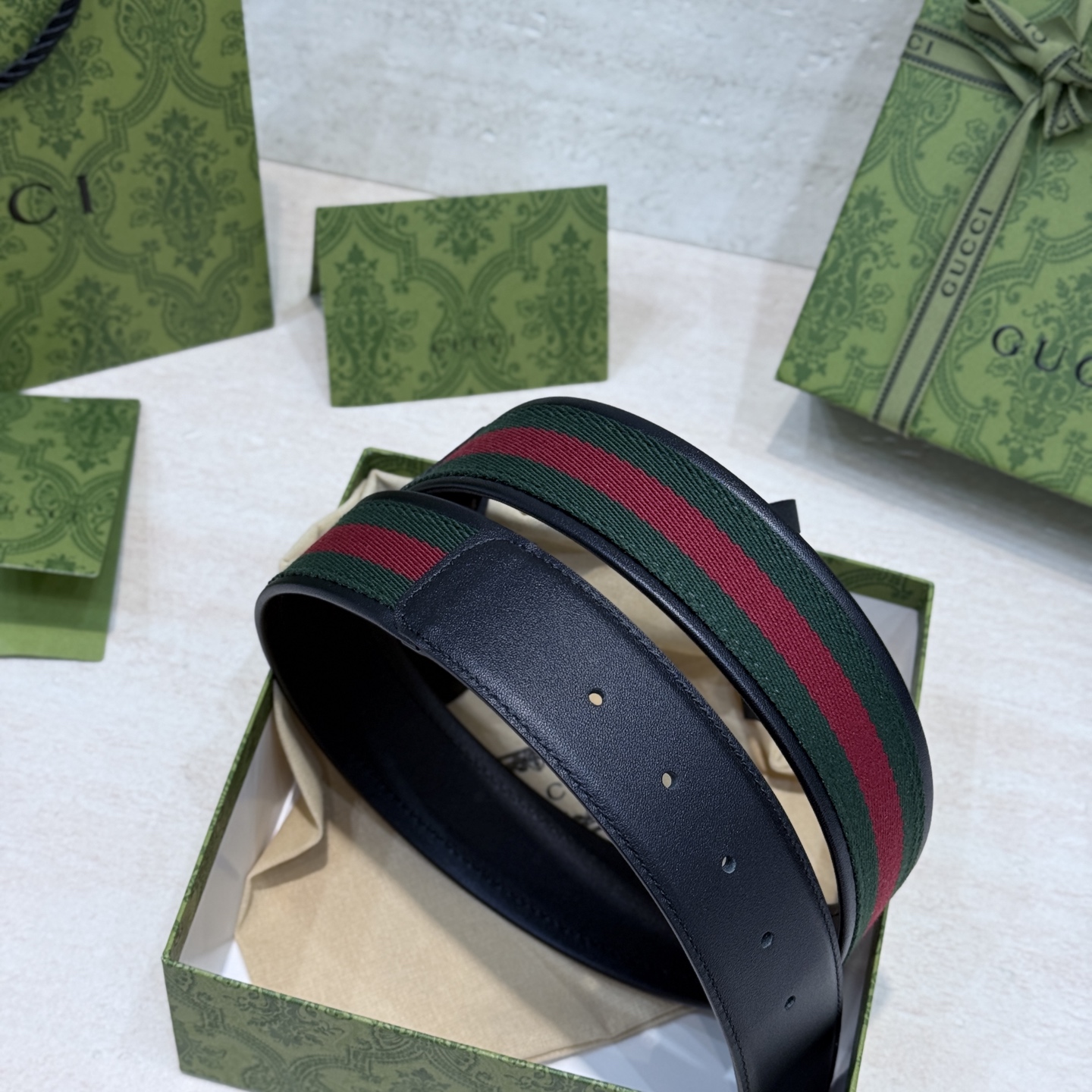 Gucci Male Basic Belt Green M
