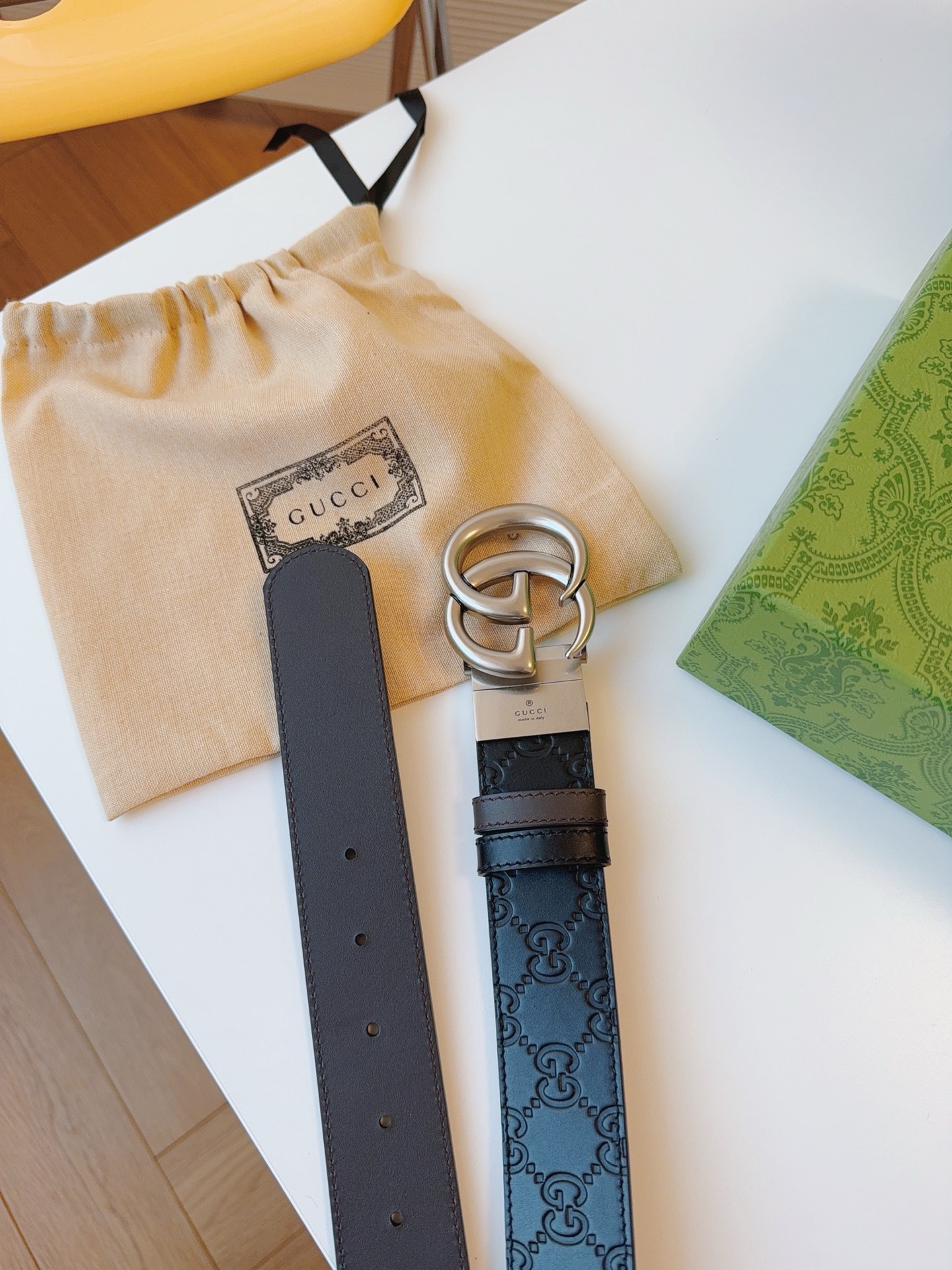 Gucci Basic Belt Cow Leather S-m